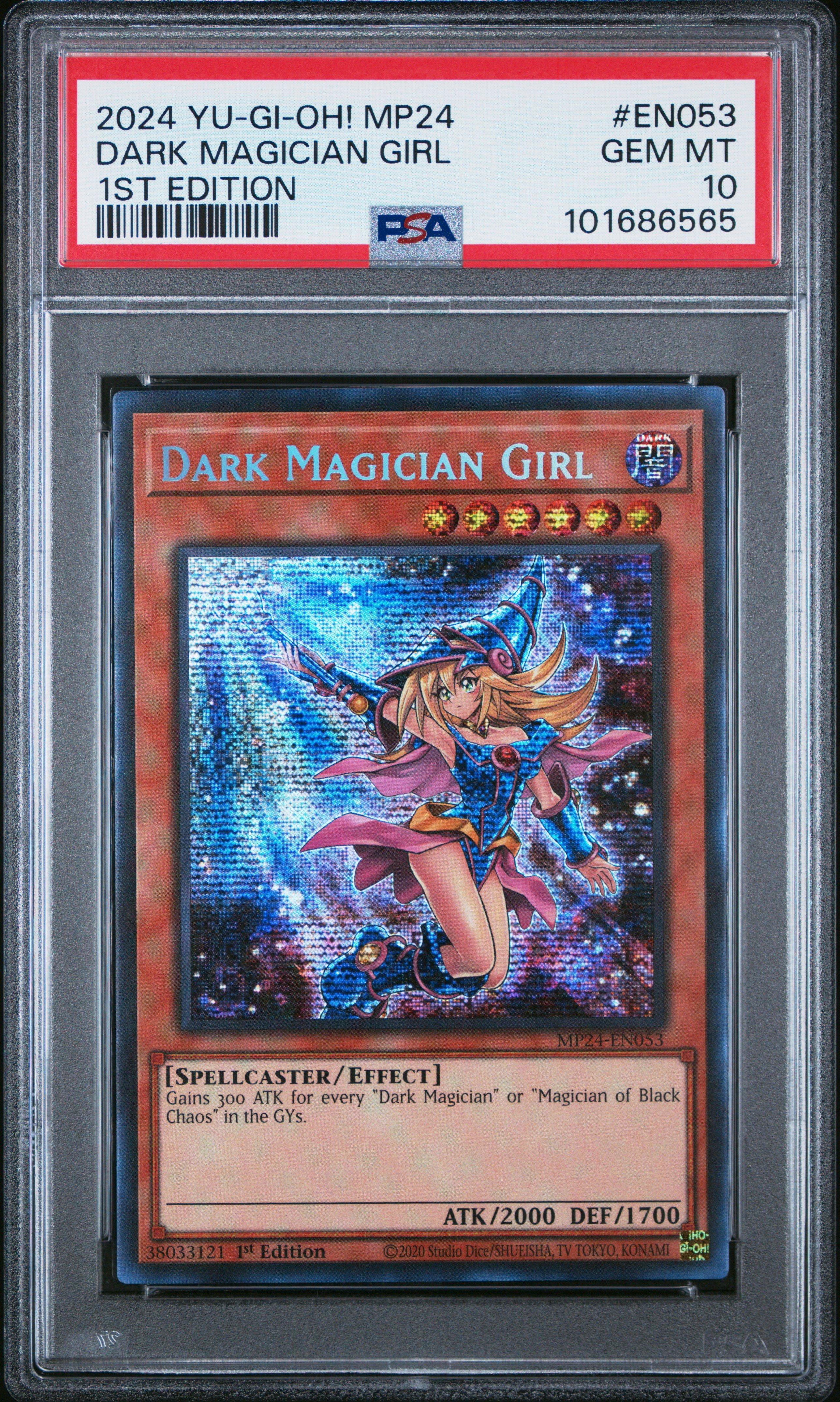 2024 Yu-gi-oh! Mp24-25th Anniversary Tin: Dueling Mirrors En053 Dark Magician Girl 1st Edition PSA 10
