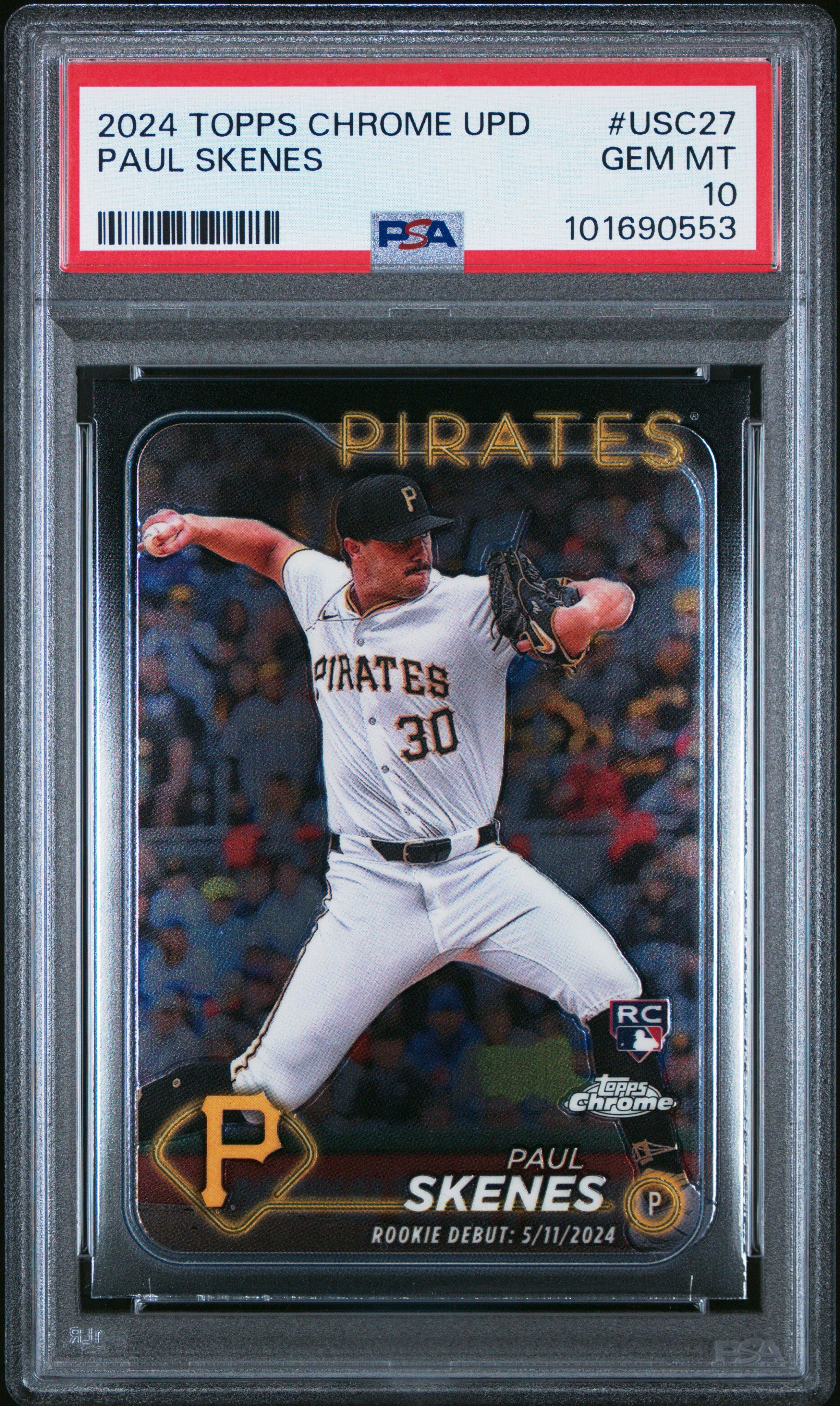 2024 Topps Chrome Update Usc27 Paul Skenes PSA 10