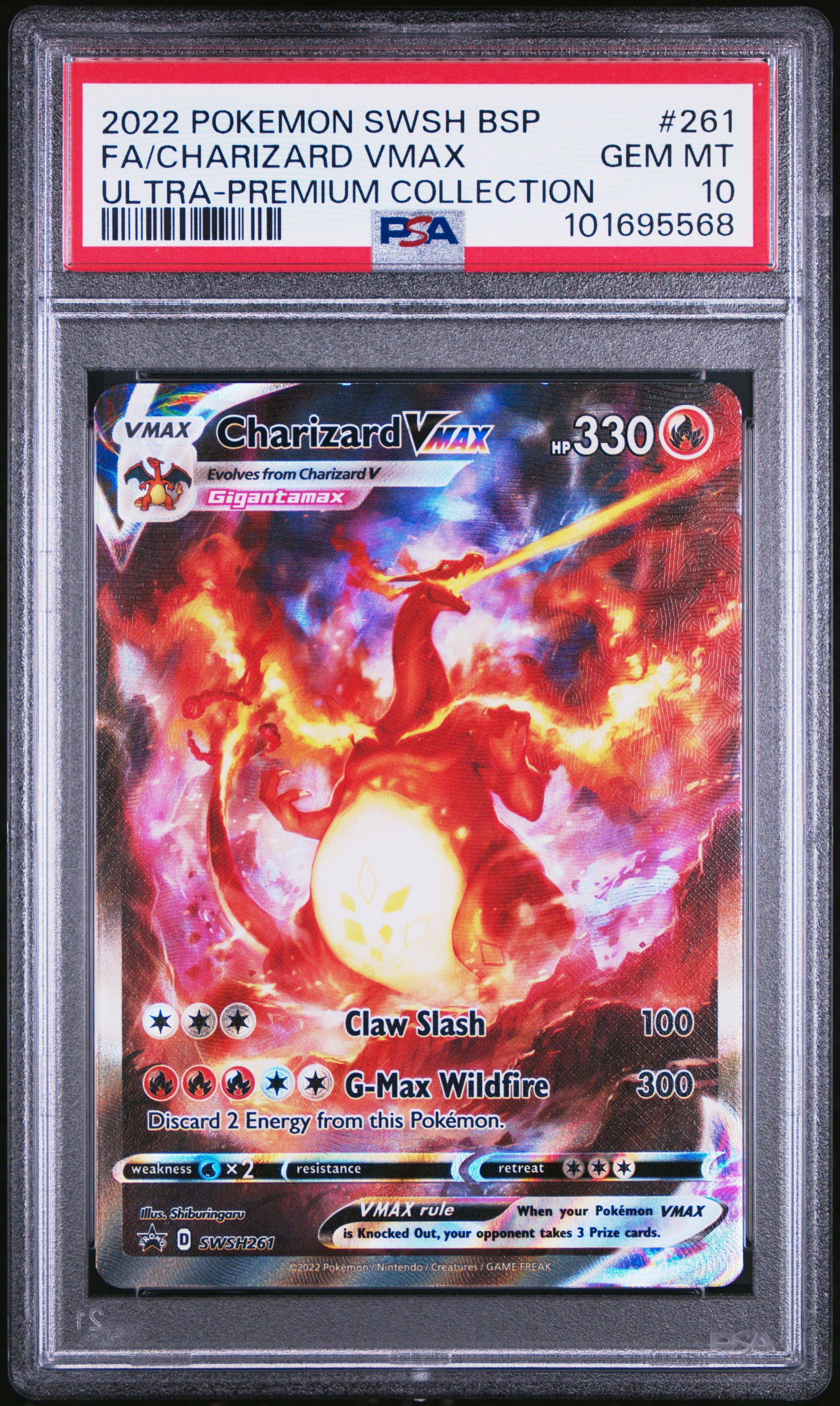 2022 Pokemon Swsh Black Star Promo 261 Full Art/charizard Vmax