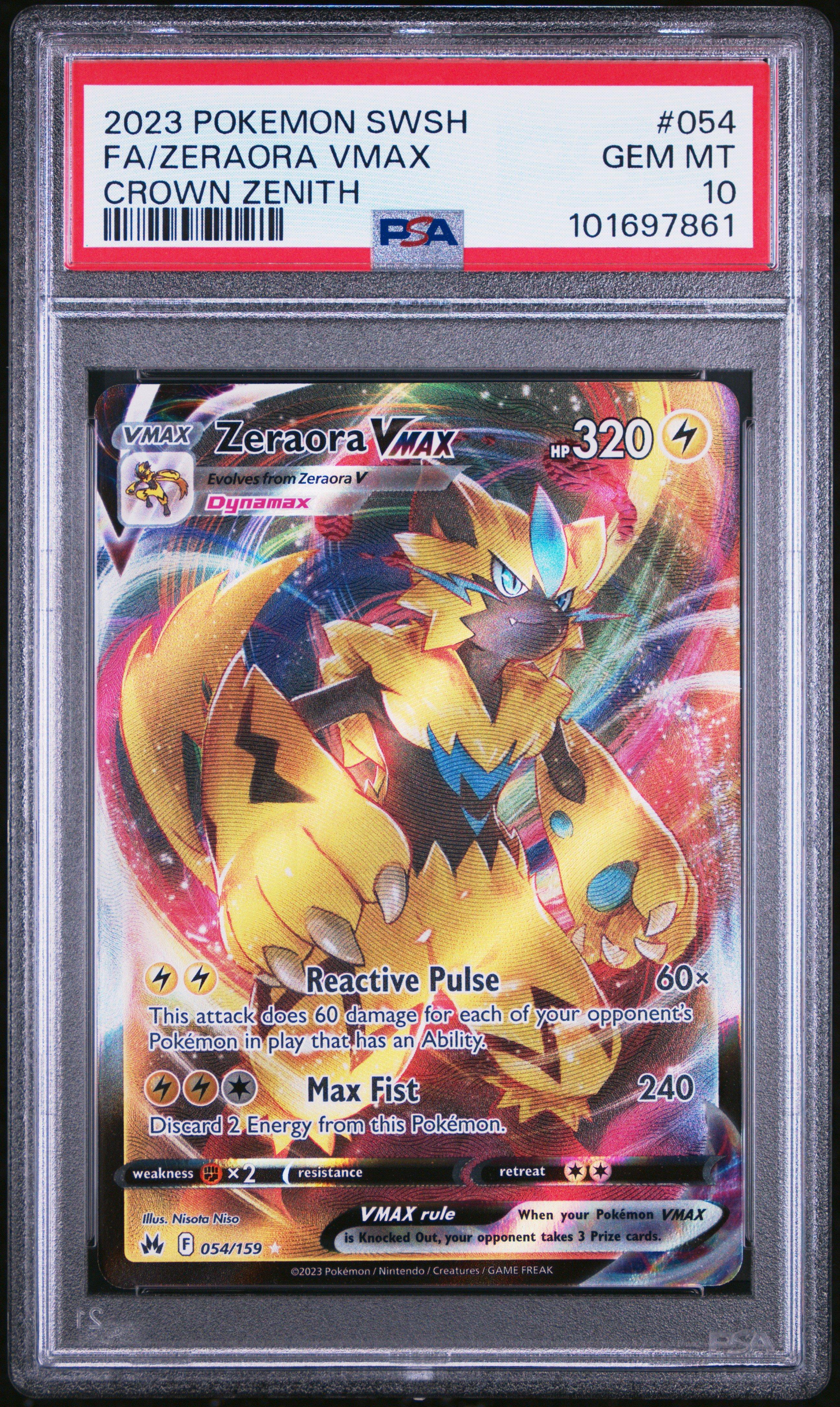 2023 Pokemon Sword And Shield Crown Zenith 054 Full Art/zeraora