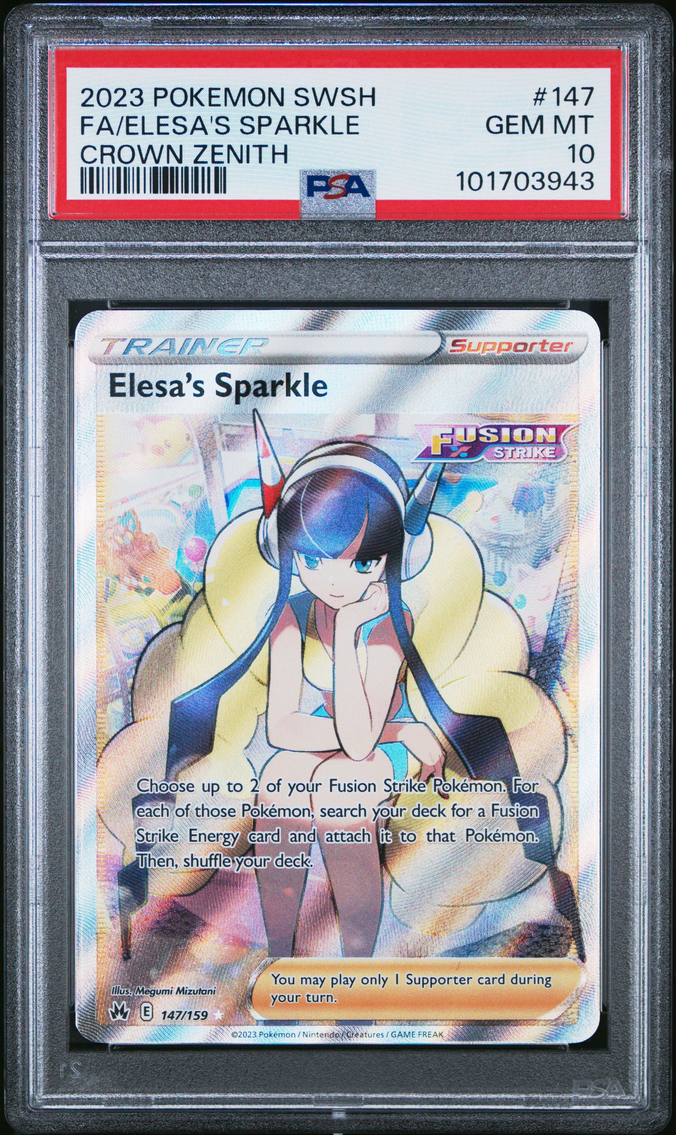 2023 Pokemon Sword And Shield Crown Zenith 147 Full Art/elesa's