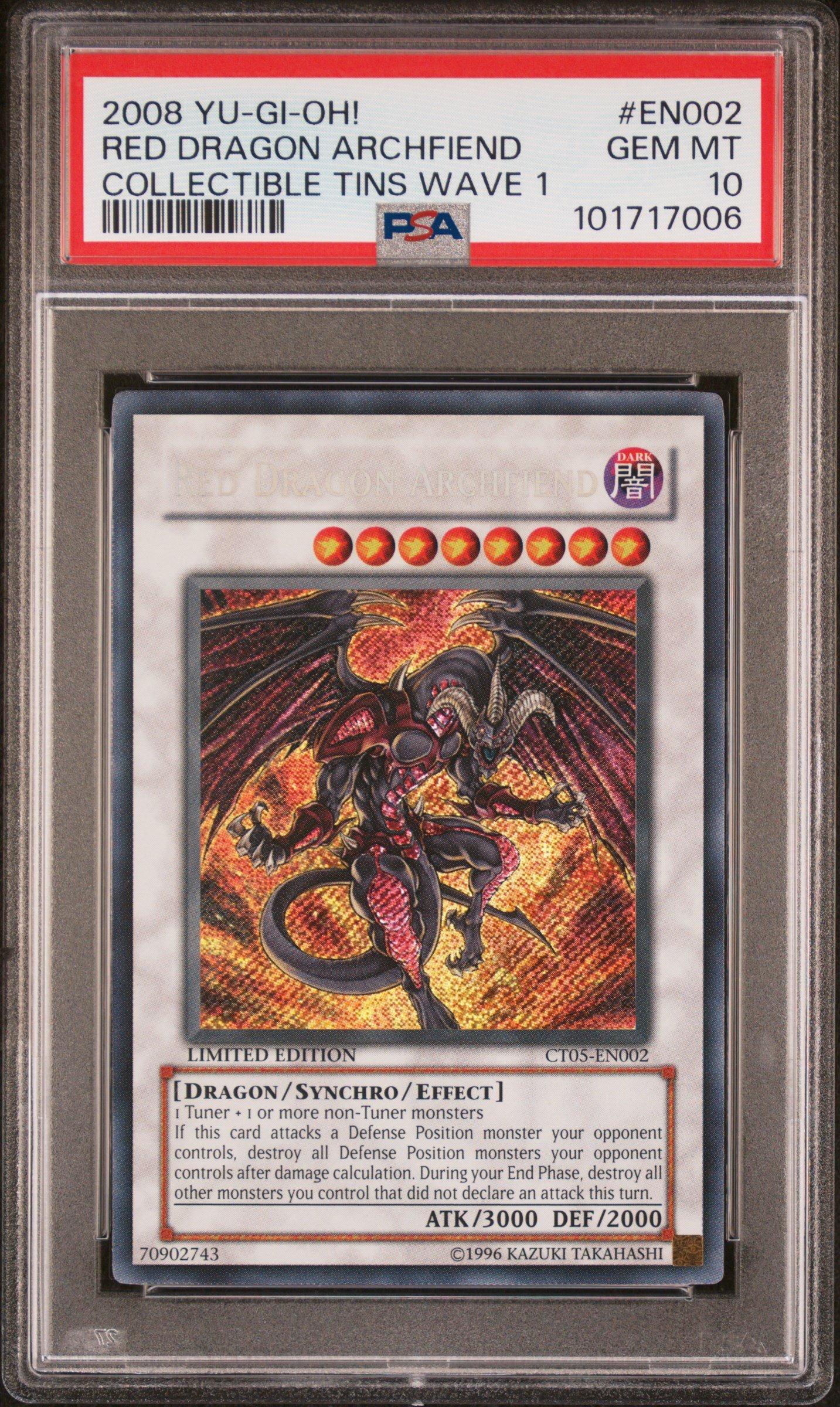 信頼も厚い Yu-gi-oh! 2008 Collectible Dragon Red En002 1 Wave Tins シングルカード