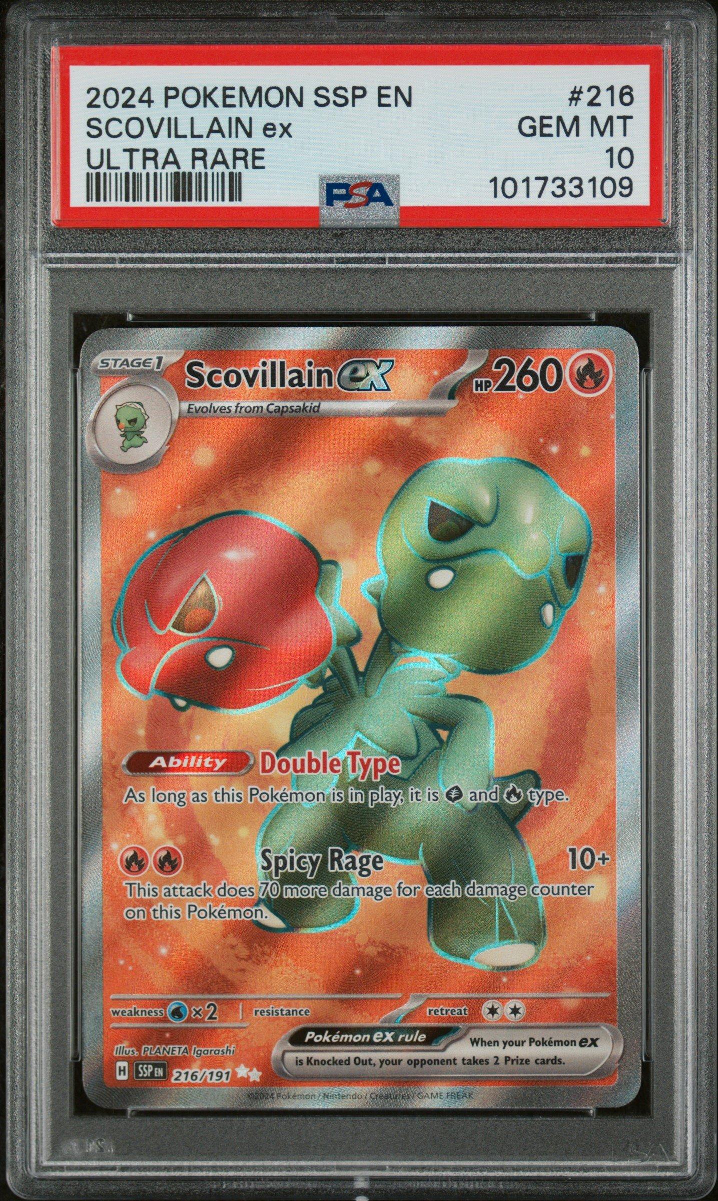 2024 Pokemon Ssp En-surging Sparks 216 Scovillain Ex Ultra Rare