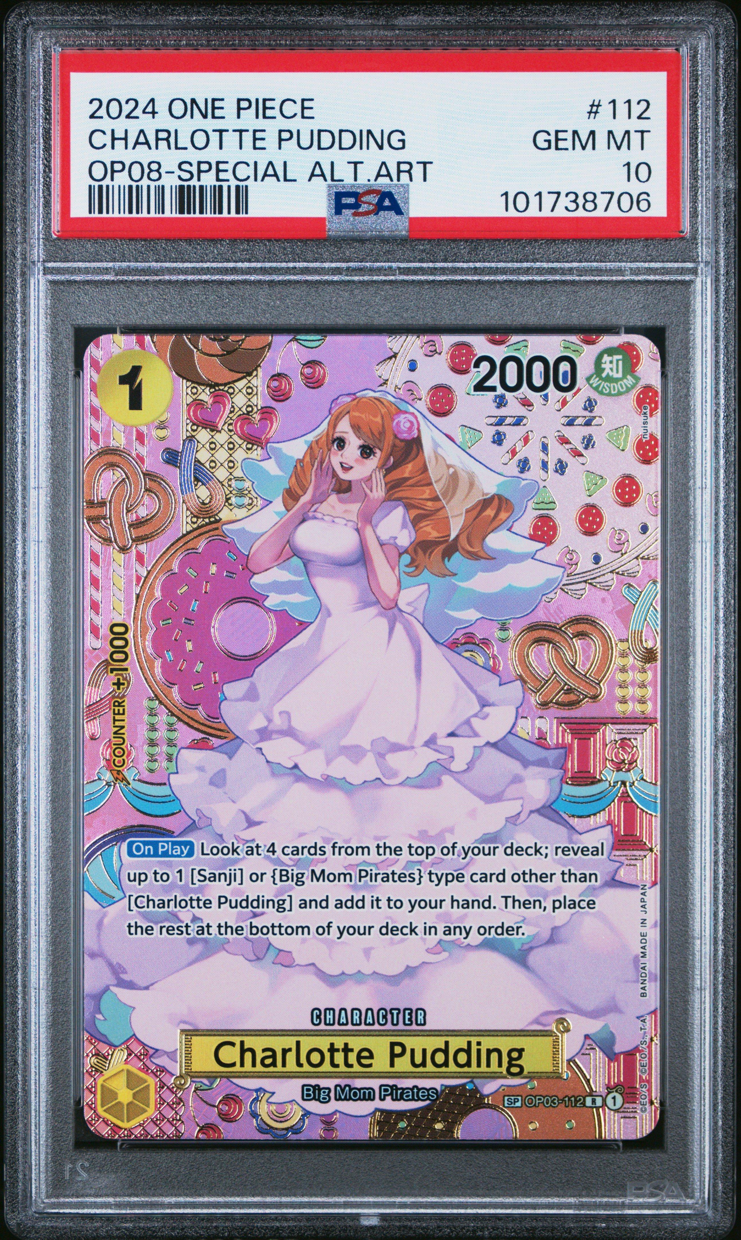 2024 One Piece Op08-two Legends 112 Charlotte Pudding Special