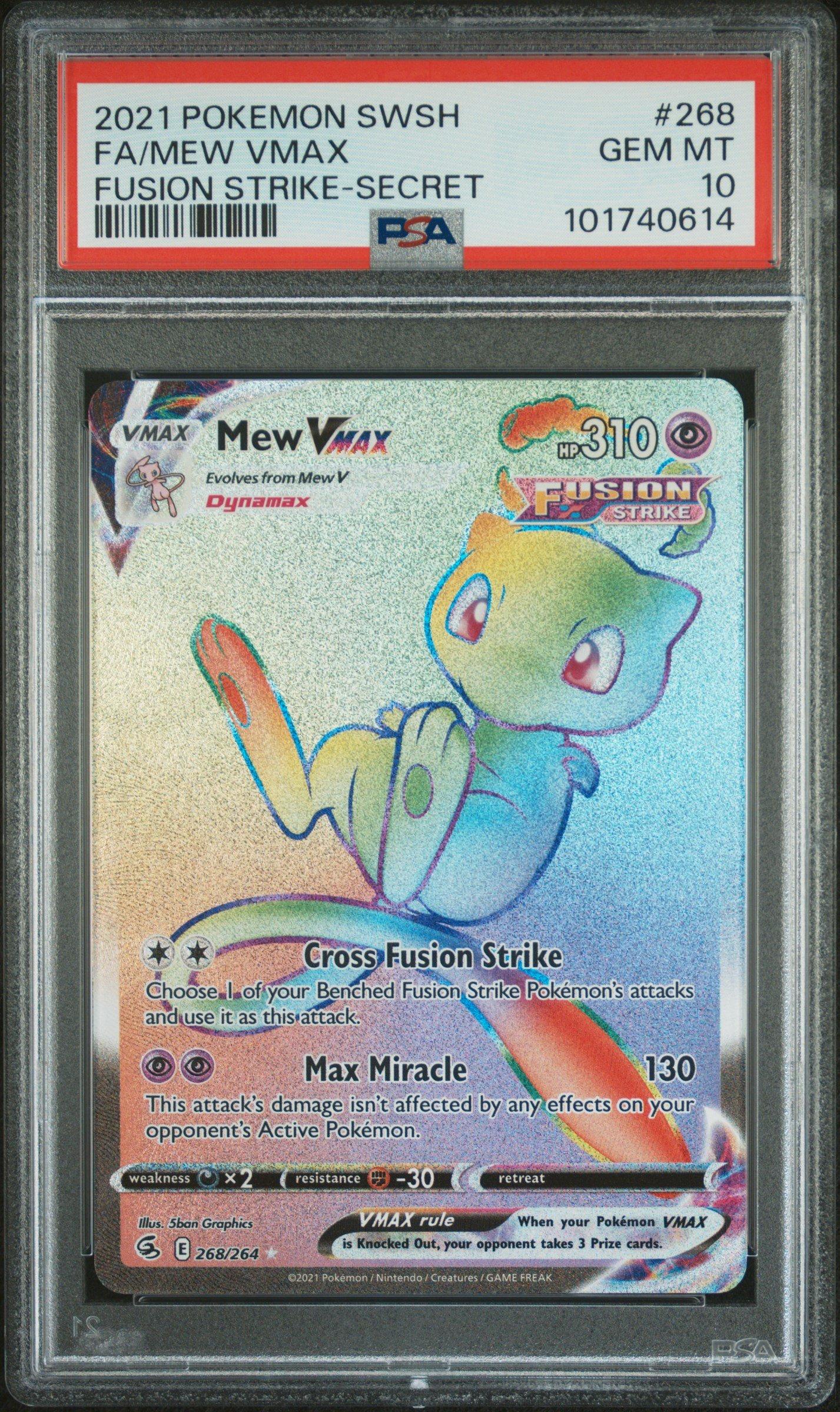 2021 Pokemon Sword & Shield Fusion Strike 268 Full Art/mew Vmax