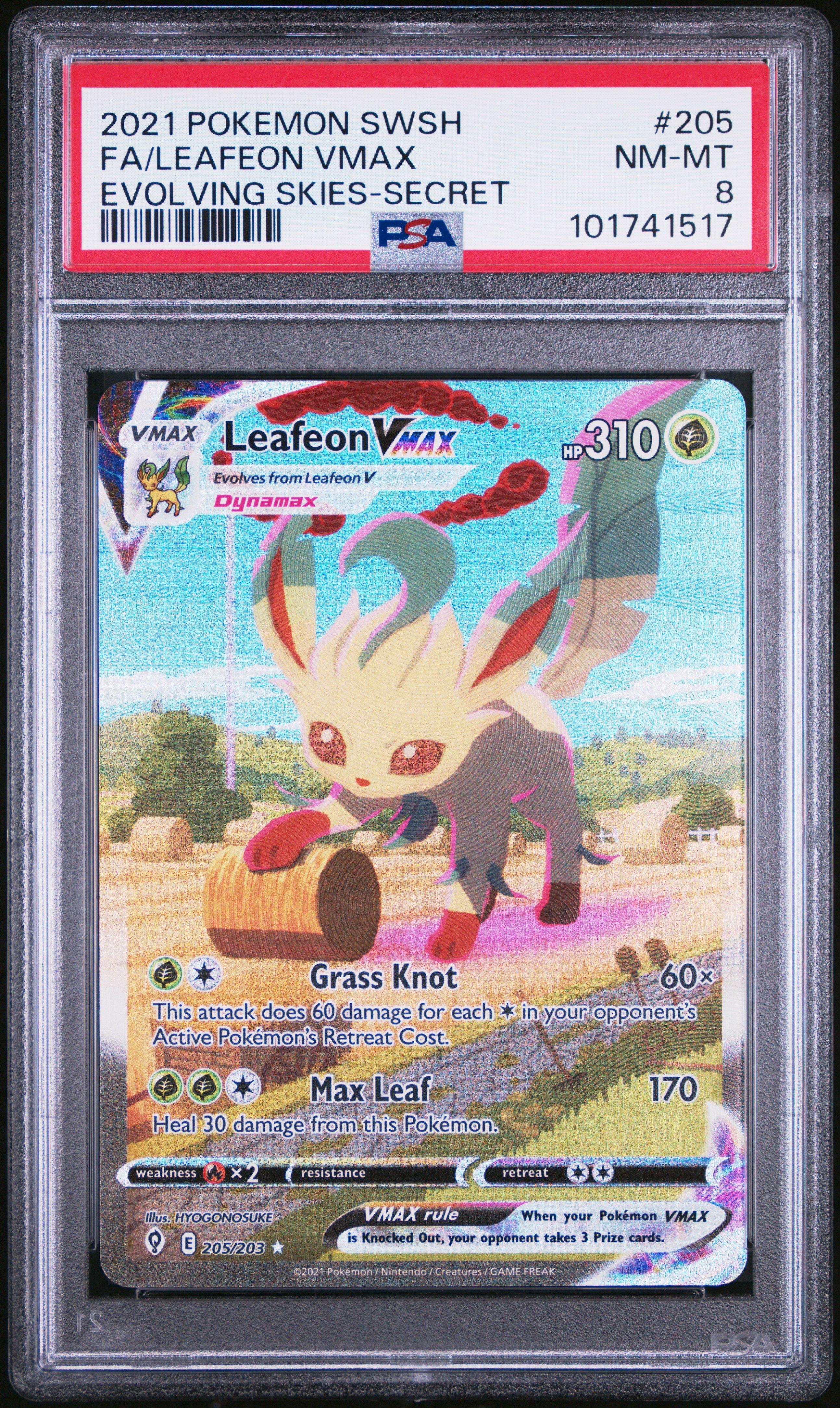 2021 Pokemon Sword & Shield Evolving Skies 205 Full Art/leafeon