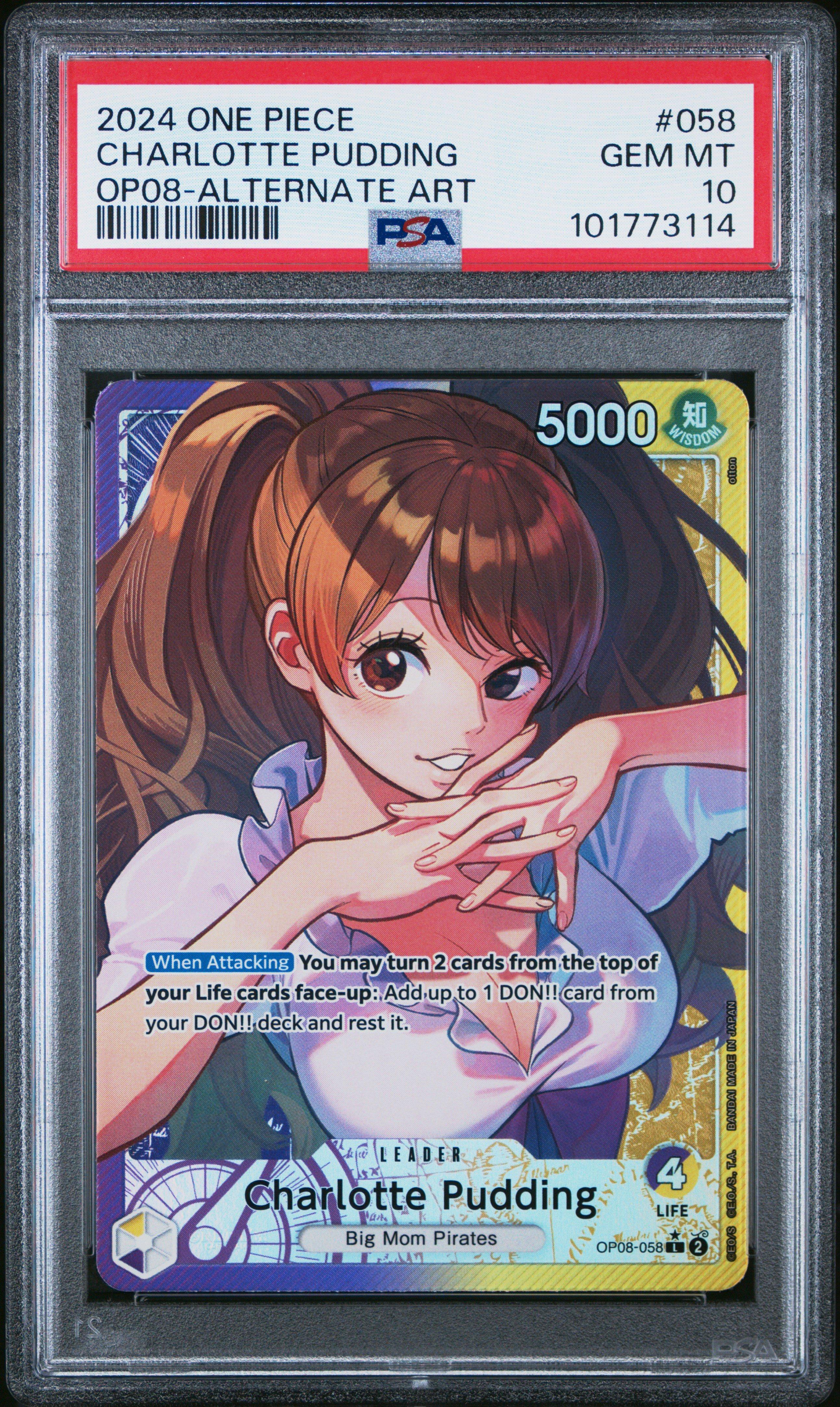 2024 One Piece Op08-two Legends 058 Charlotte Pudding Alternate