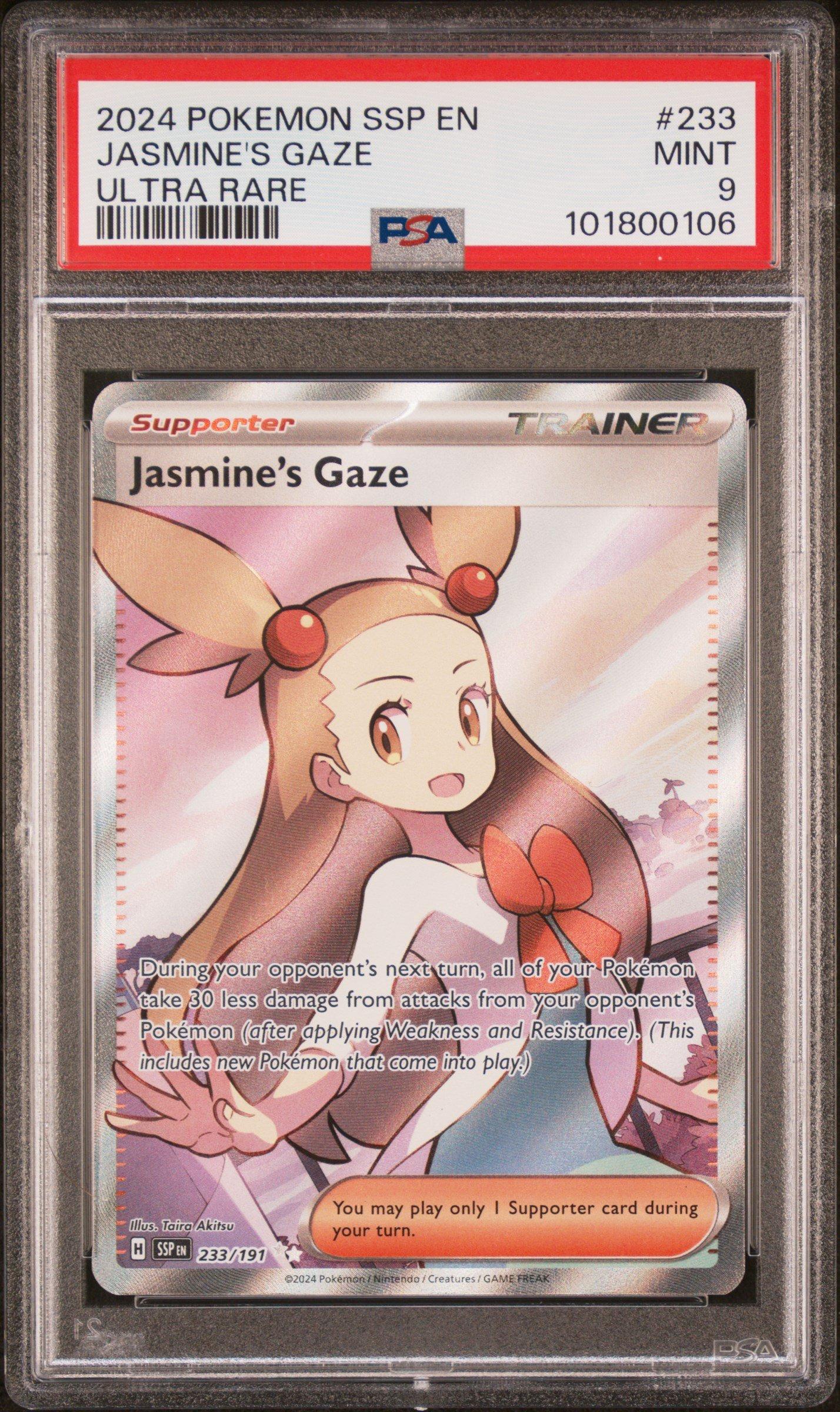 2024 Pokemon Ssp En-surging Sparks 233 Jasmine's Gaze Ultra Rare