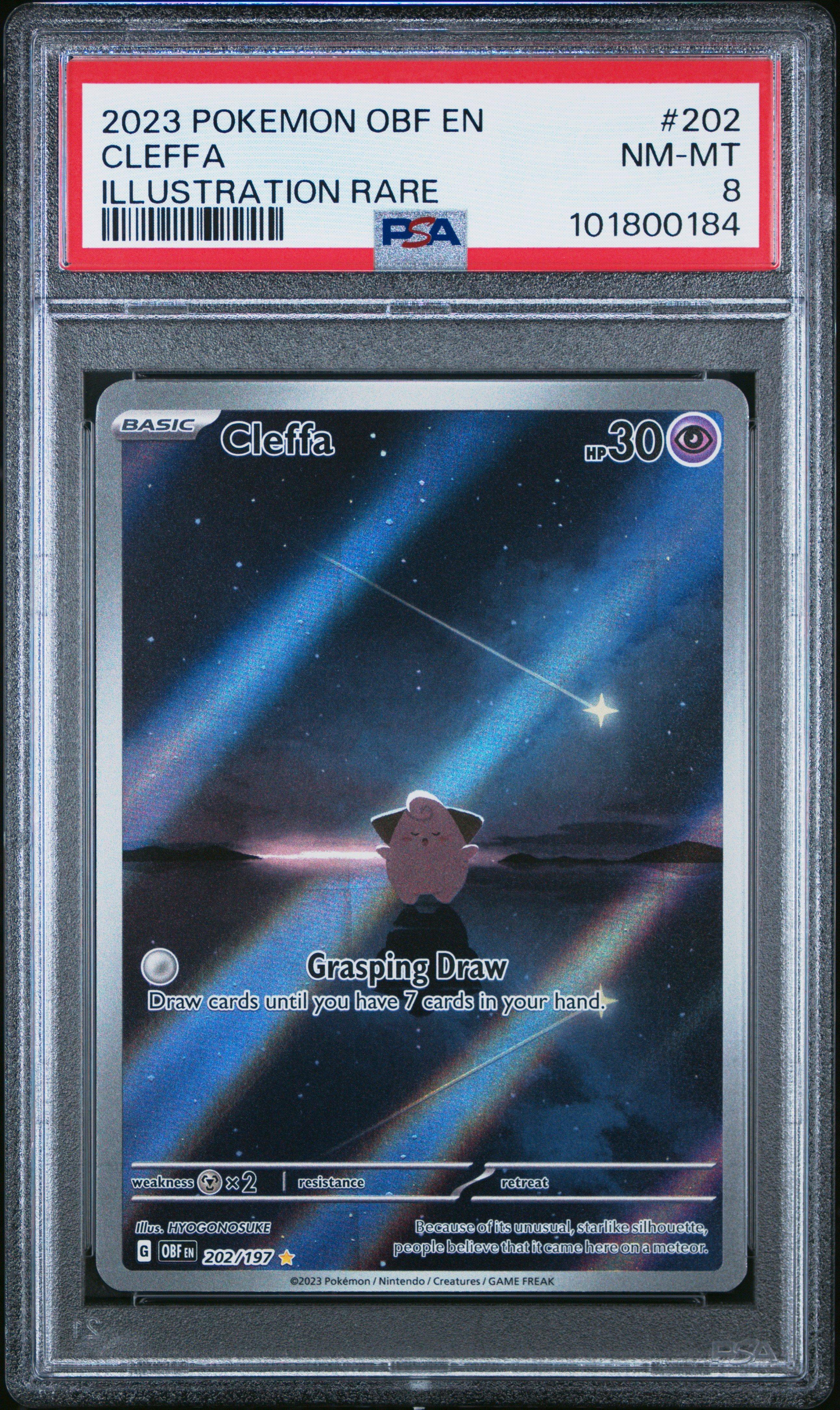 cleffa pokemon card Pokemon Card TCG - Cleffa 202/197 Illustration Rare Obsidian Flames Near  Mint