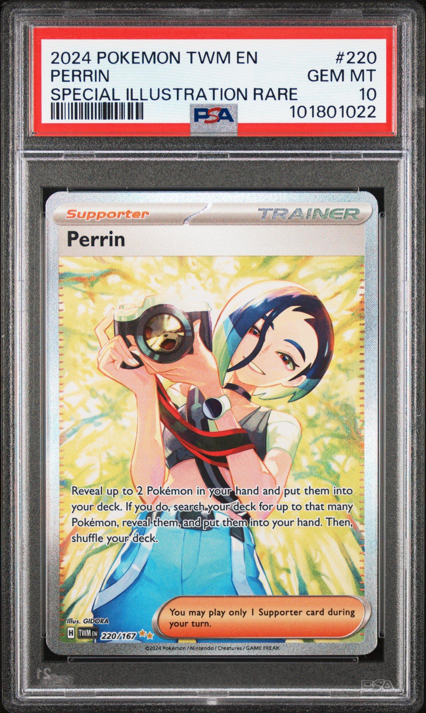 2024 Pokemon Twm En-twilight Masquerade 220 Perrin Special Illustration ...