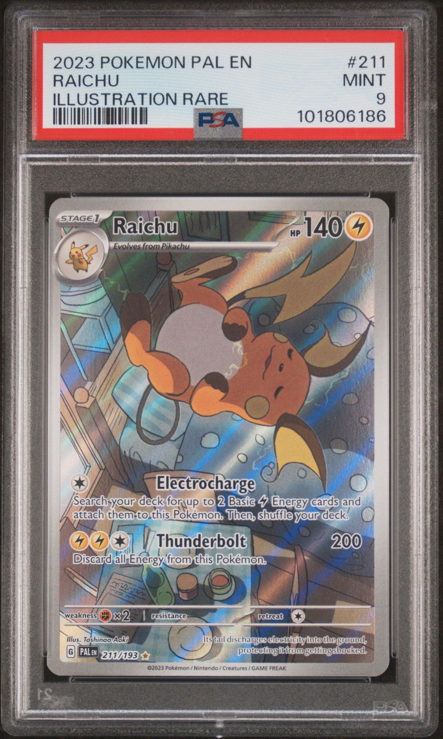 2023 Pokemon Pal En-paldea Evolved 211 Raichu Illustration Rare
