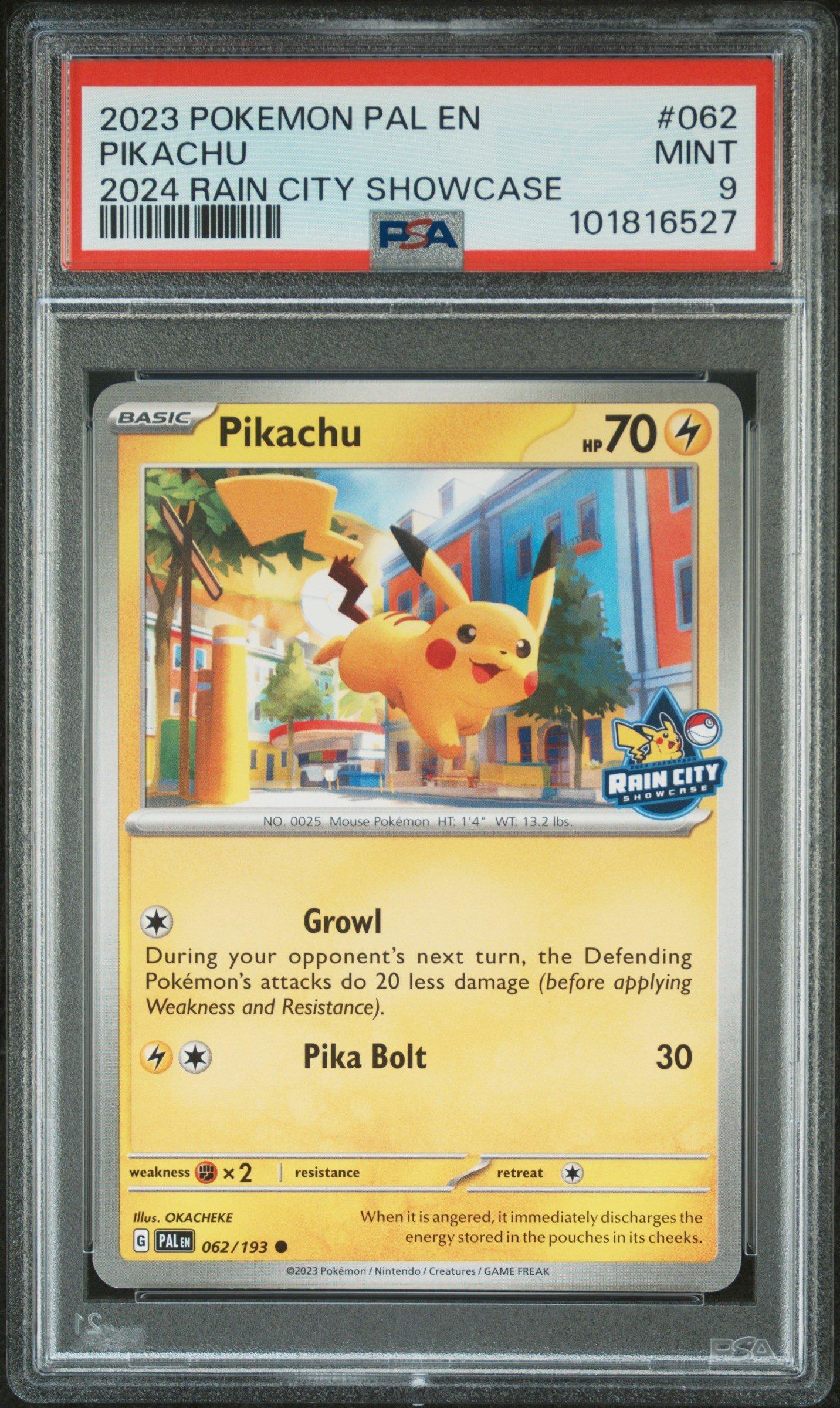 2023 Pokemon Pal En-paldea Evolved 062 Pikachu 2024 Rain City