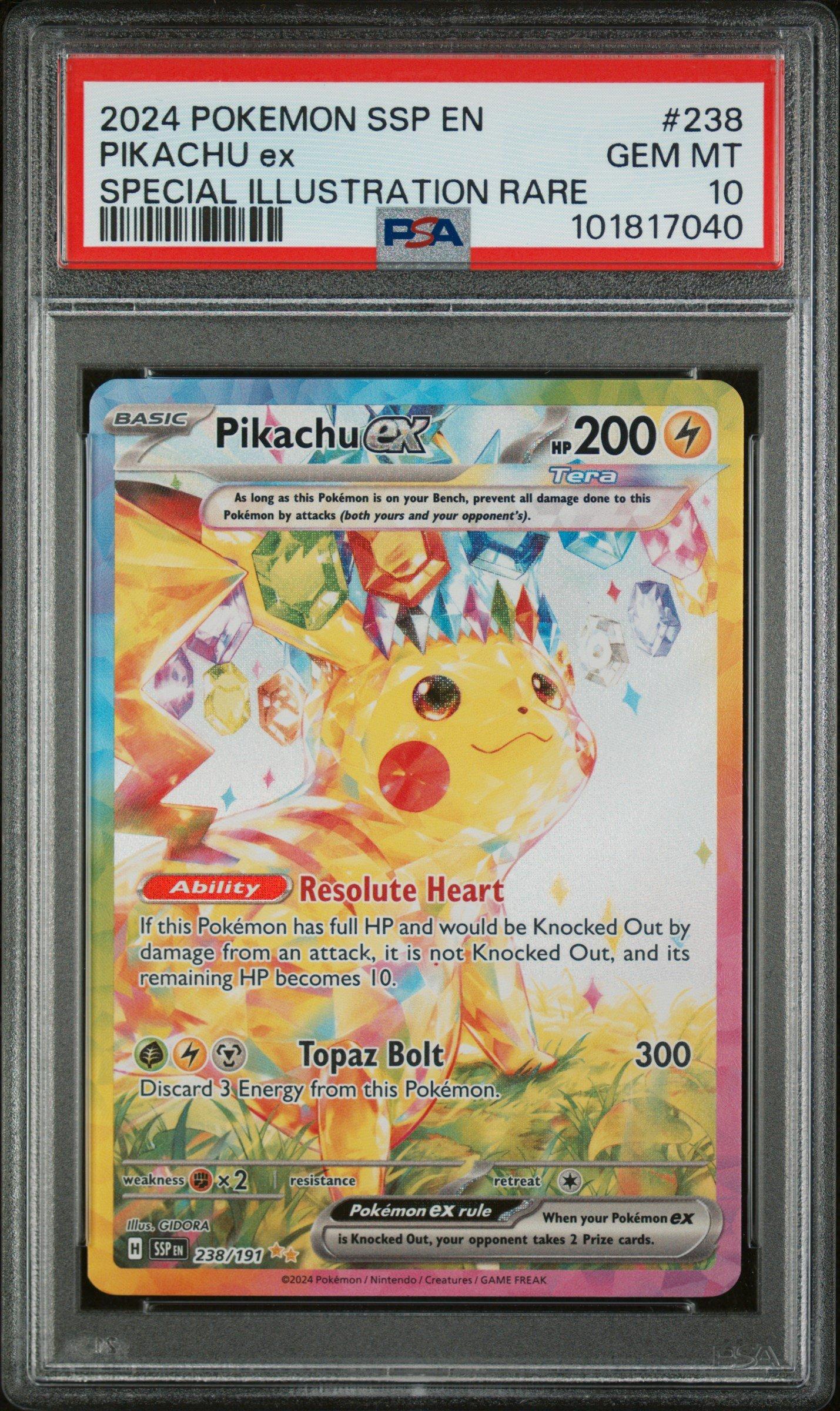 2024 Pokemon Ssp En-surging Sparks 238 Pikachu Ex Special 