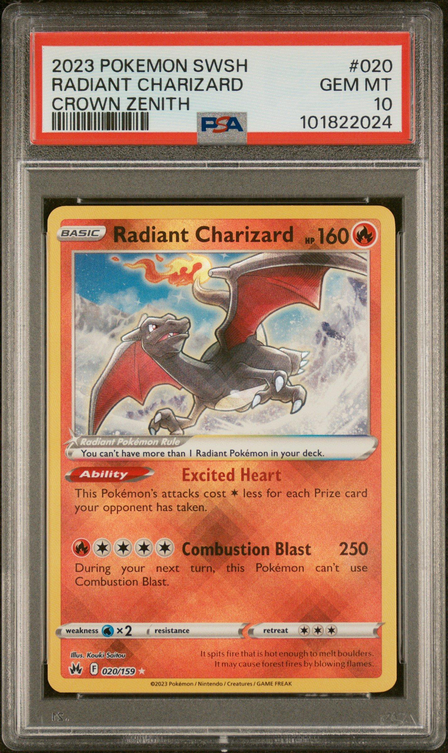 2023 Pokemon Sword And Shield Crown Zenith 020 Radiant Charizard