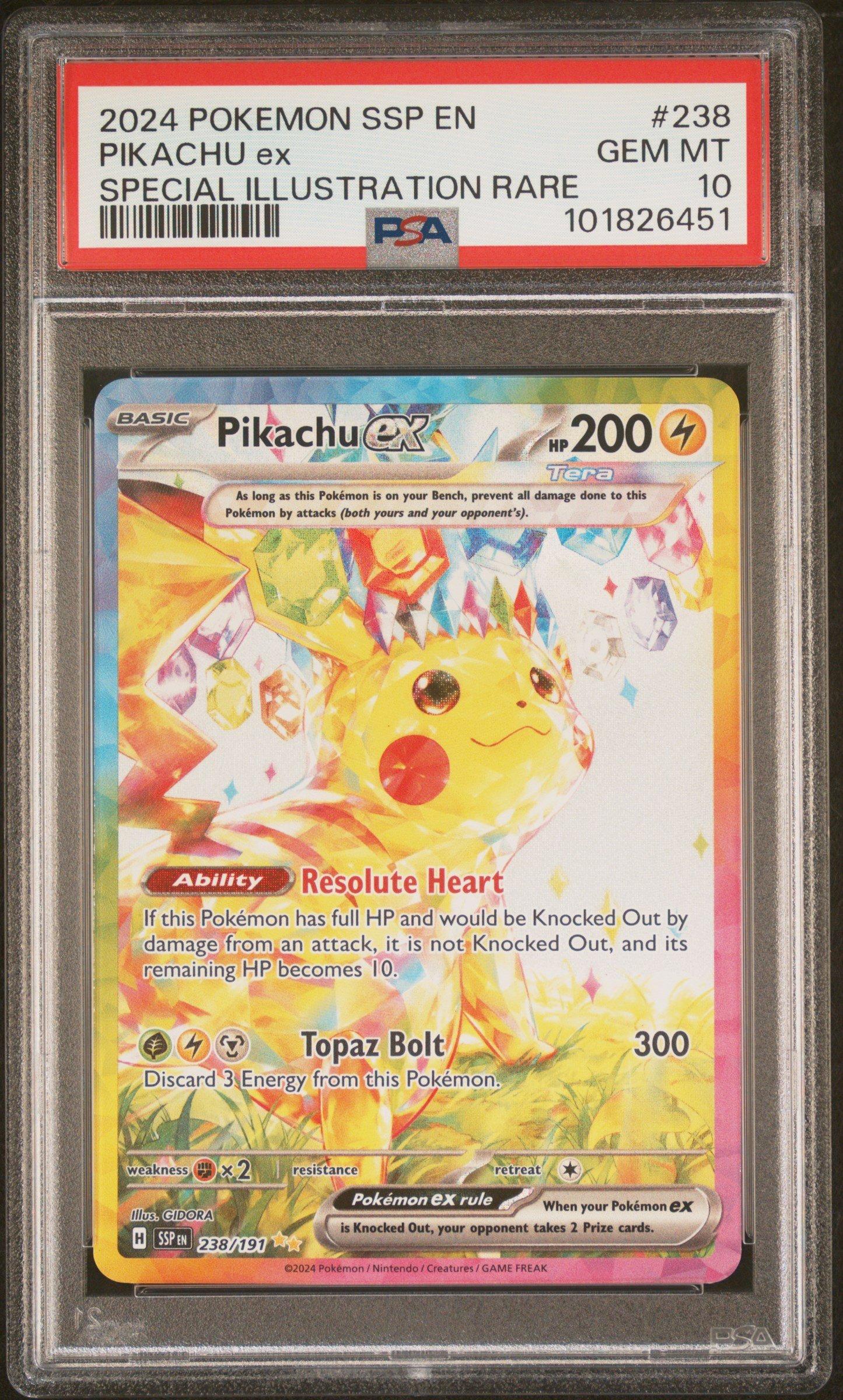 2024 Pokemon Ssp En-surging Sparks 238 Pikachu Ex Special