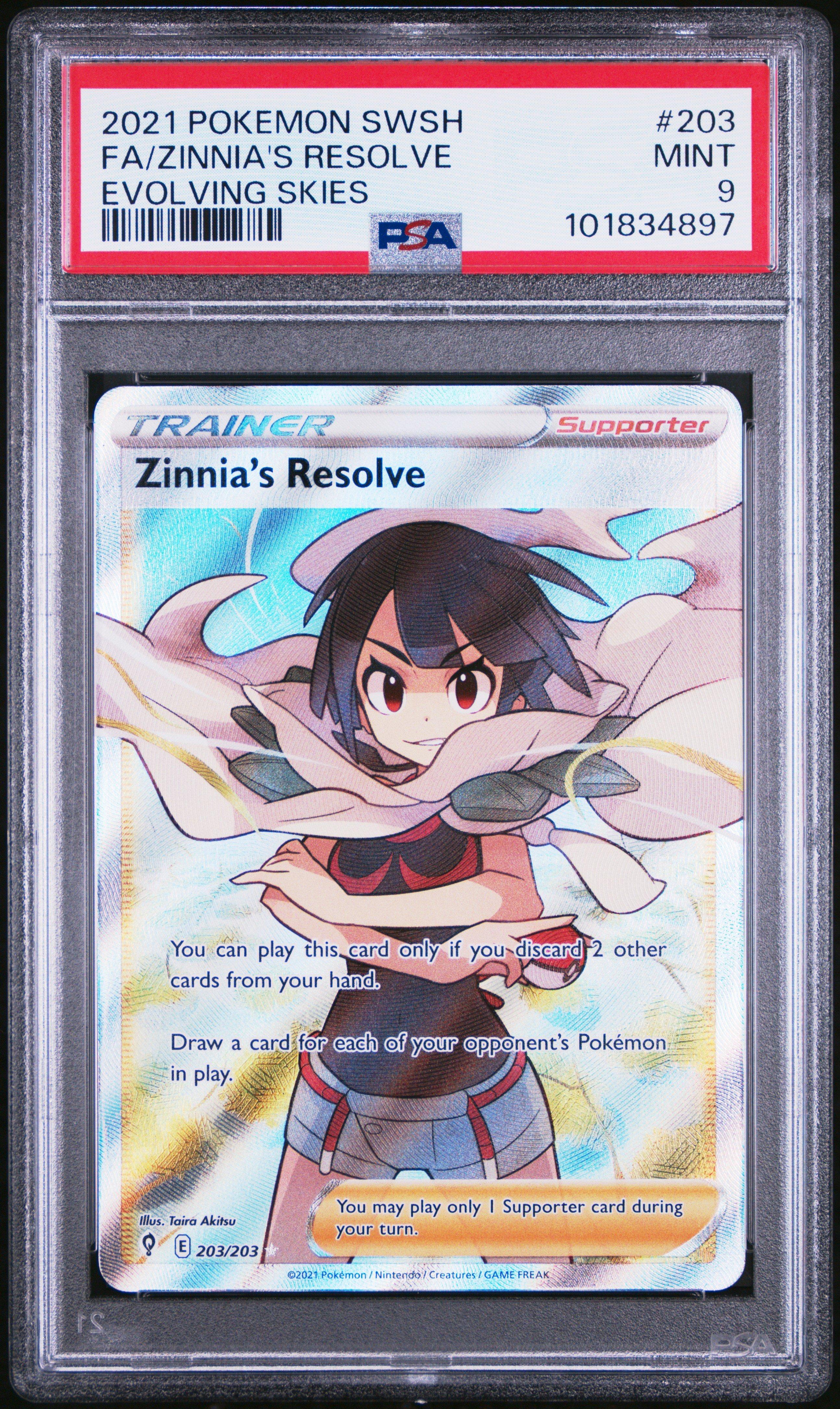 2021 Pokemon Sword & Shield Evolving Skies 203 Full Art/zinnia's