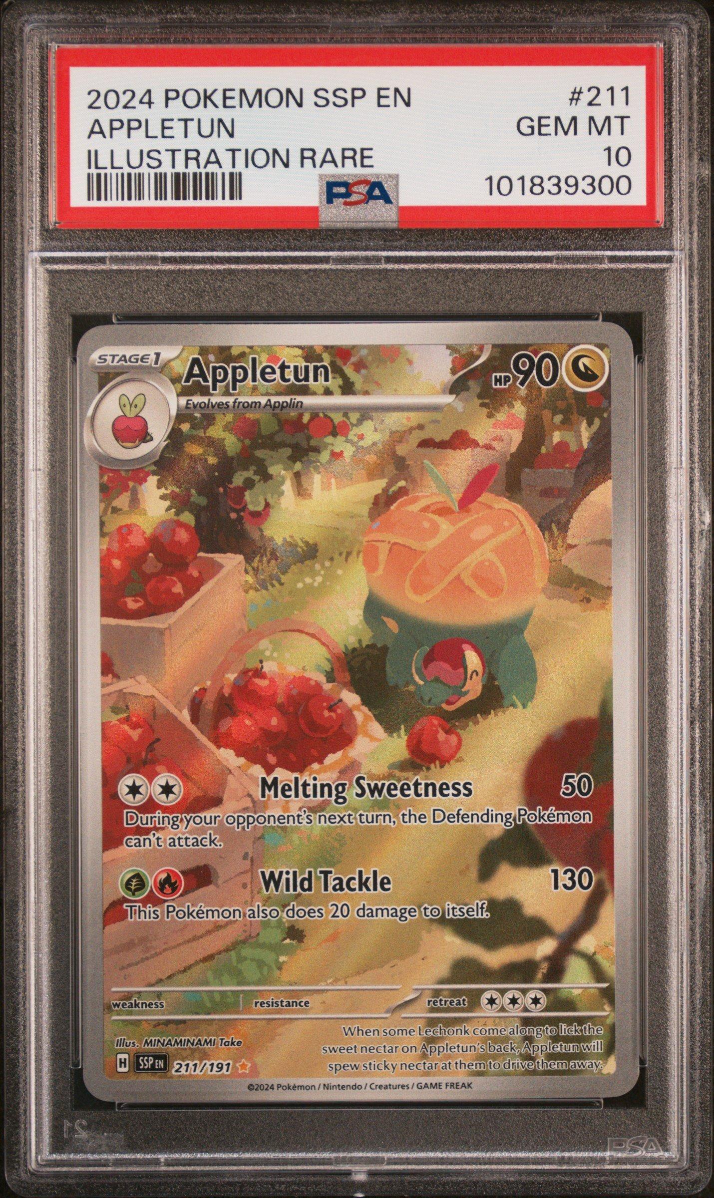2024 Pokemon Ssp En-surging Sparks 211 Appletun Illustration Rare