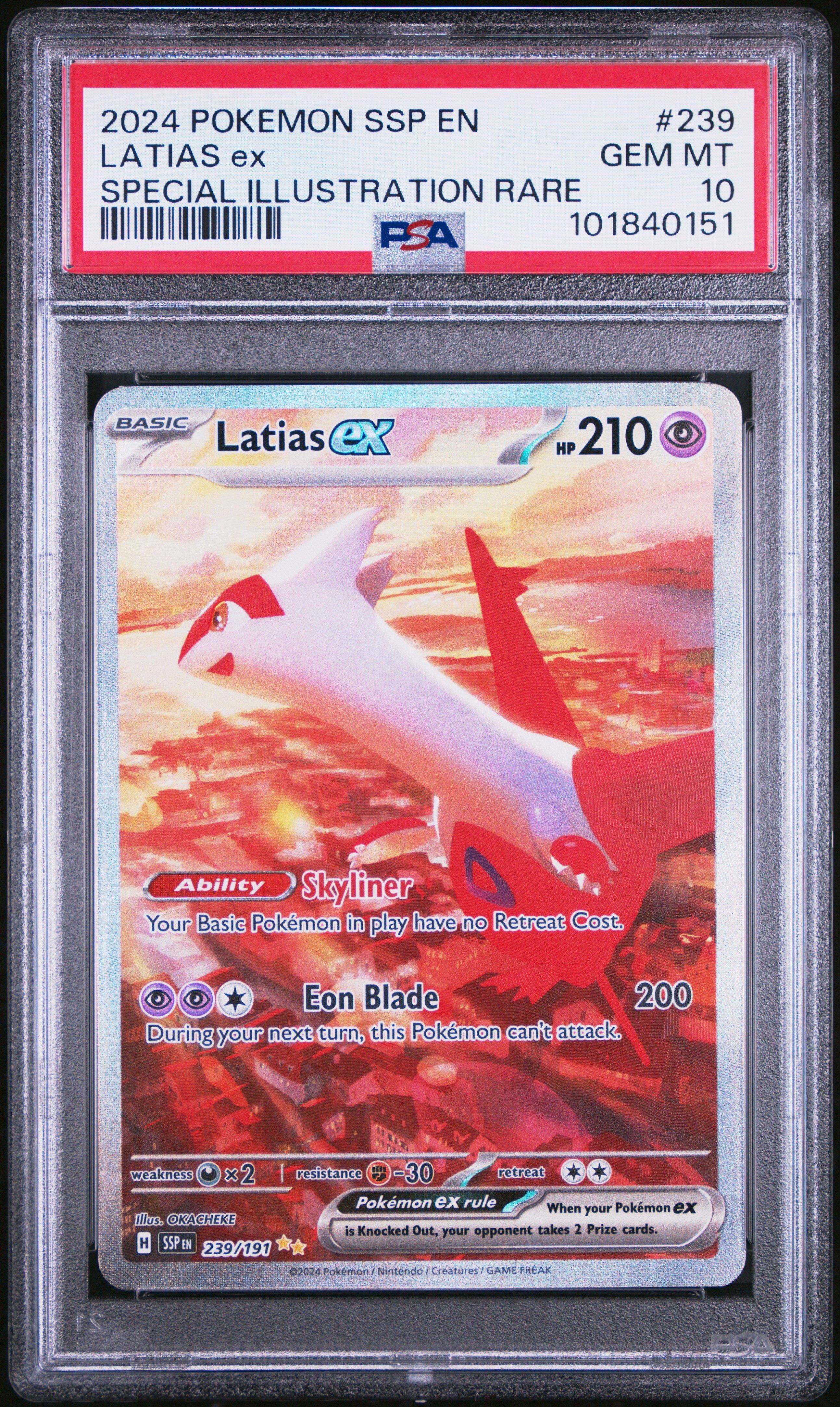 2024 Pokemon Ssp En-surging Sparks 239 Latias Ex Special