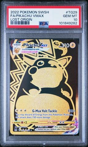 2022 Pokemon Sword & Shield Lost Origin Tg29 Full Art/pikachu Vmax