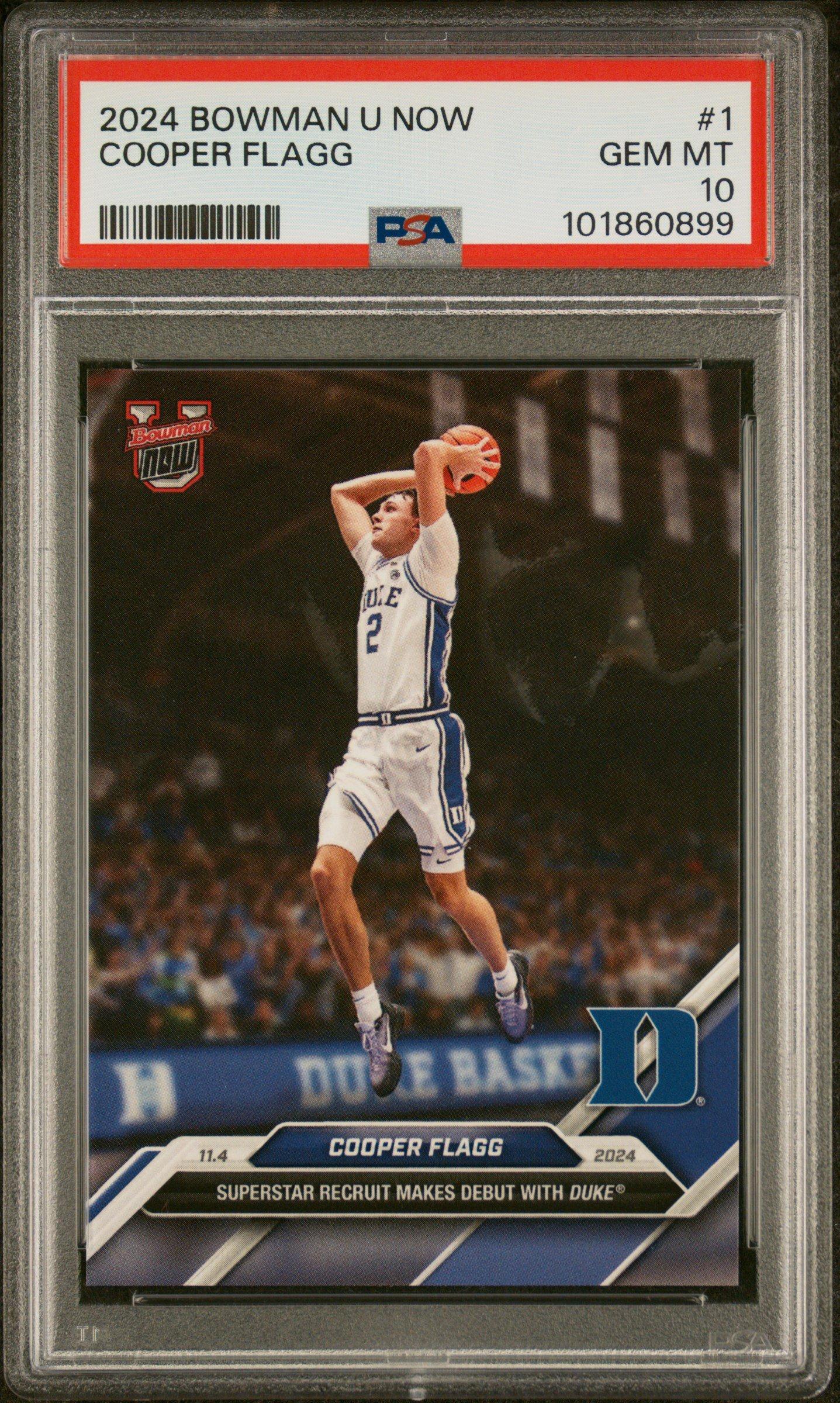2024-25 Bowman U Now 1 Cooper Flagg PSA 10