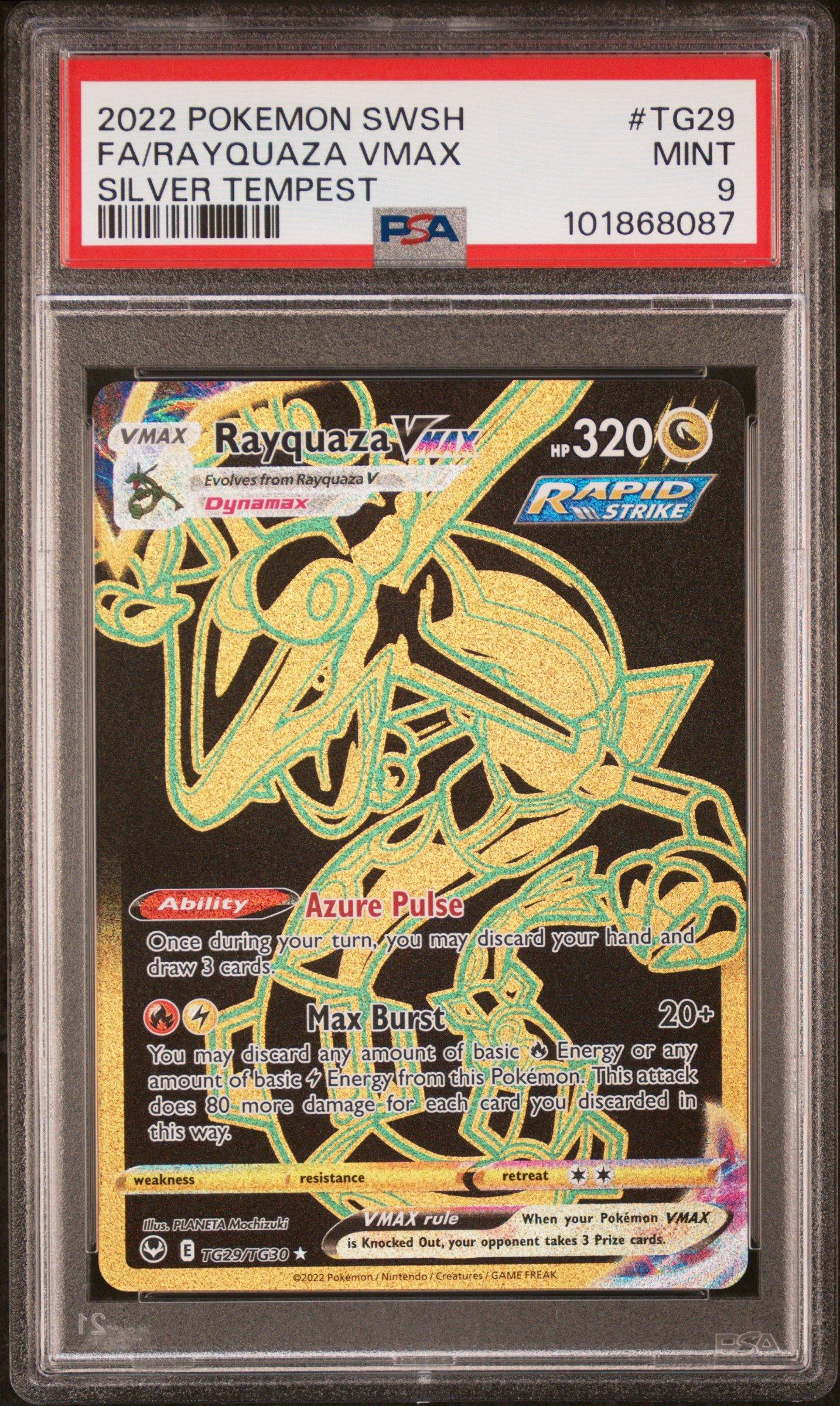 2022 Pokemon Sword & Shield Silver Tempest Tg29 Full Art/rayquaza