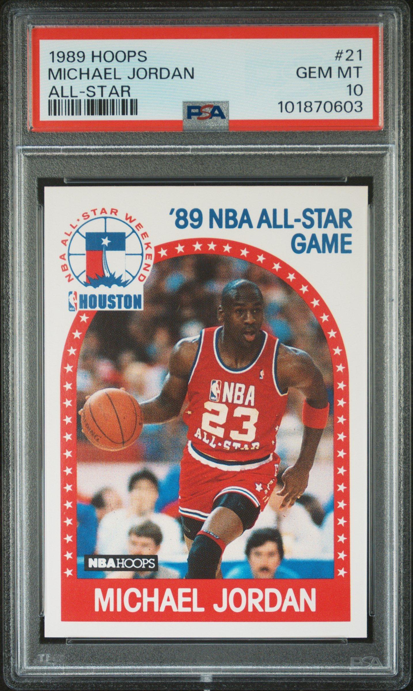 1989 Hoops 21 Michael Jordan All-star PSA