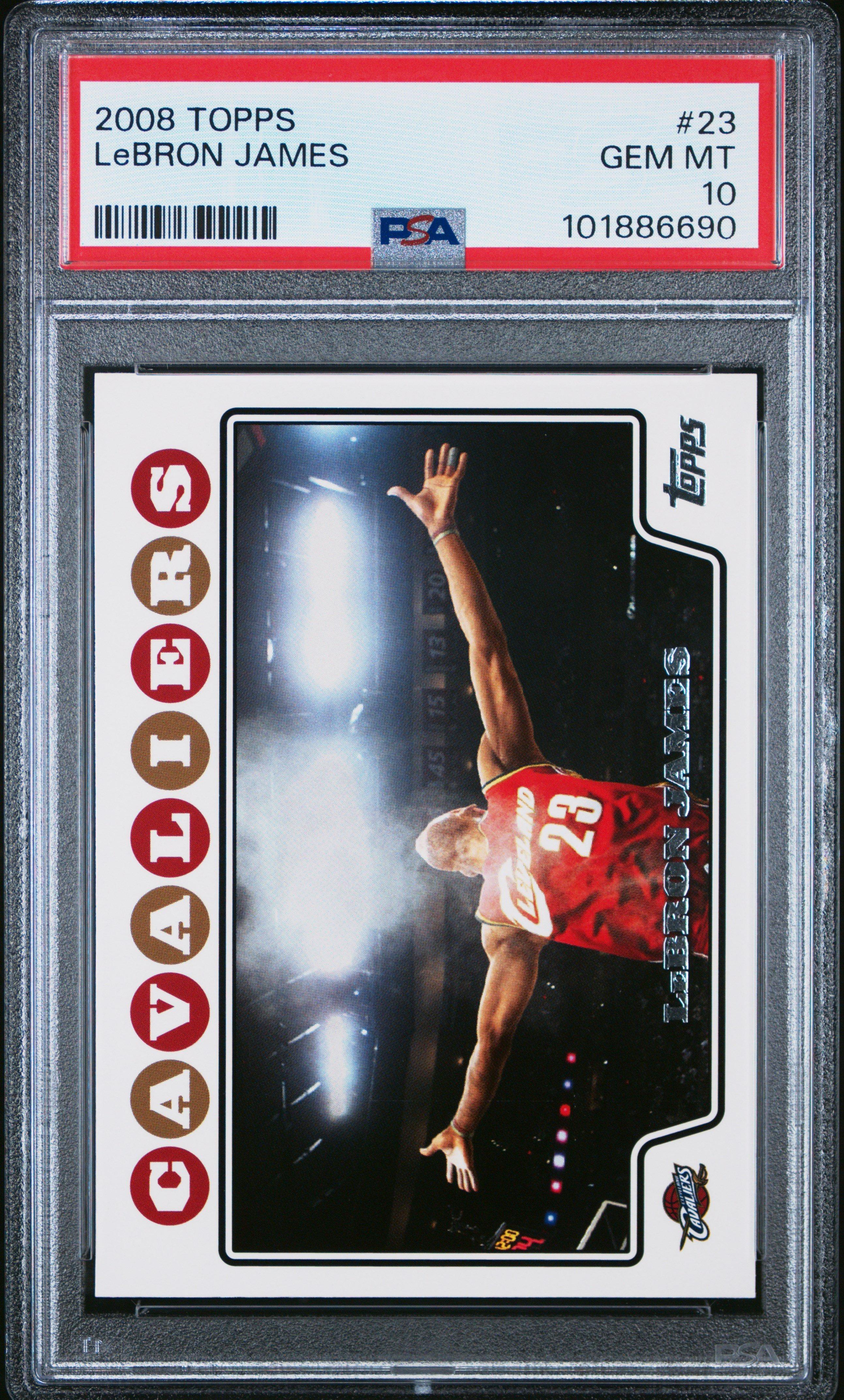 2008 Topps 23 Lebron James PSA 10 Graded Card | GameStop