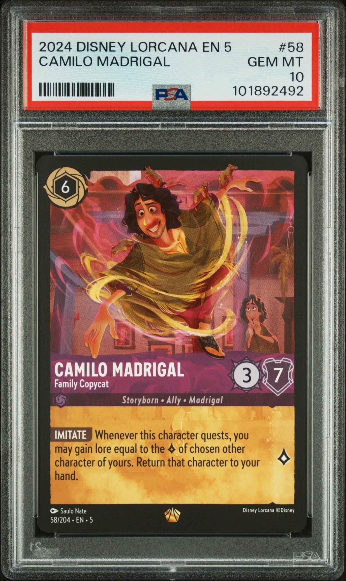 2024 Disney Lorcana En 5-shimmering Skies 58 Camilo Madrigal