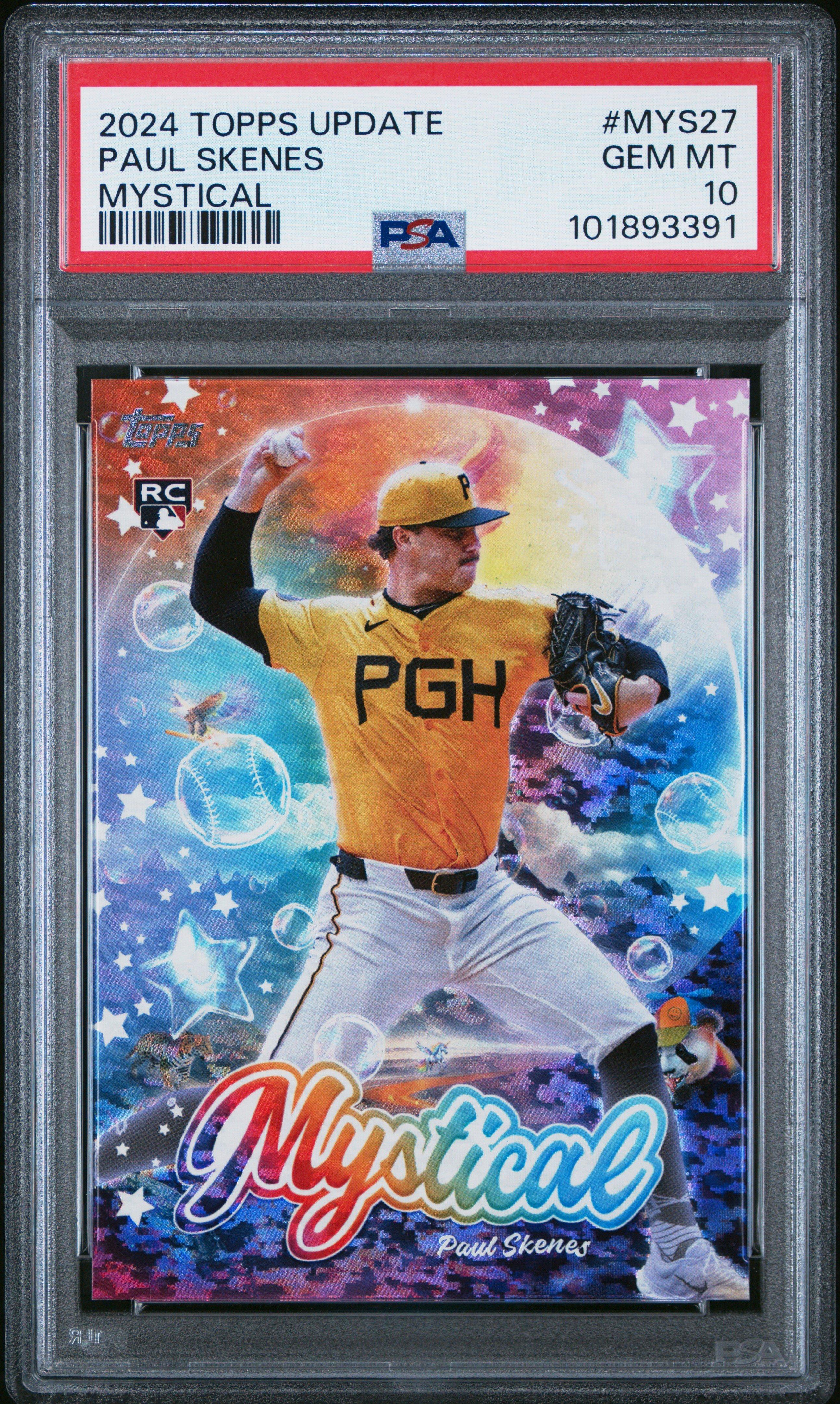 2024 Topps Update Mystical Mys27 Paul Skenes PSA 10