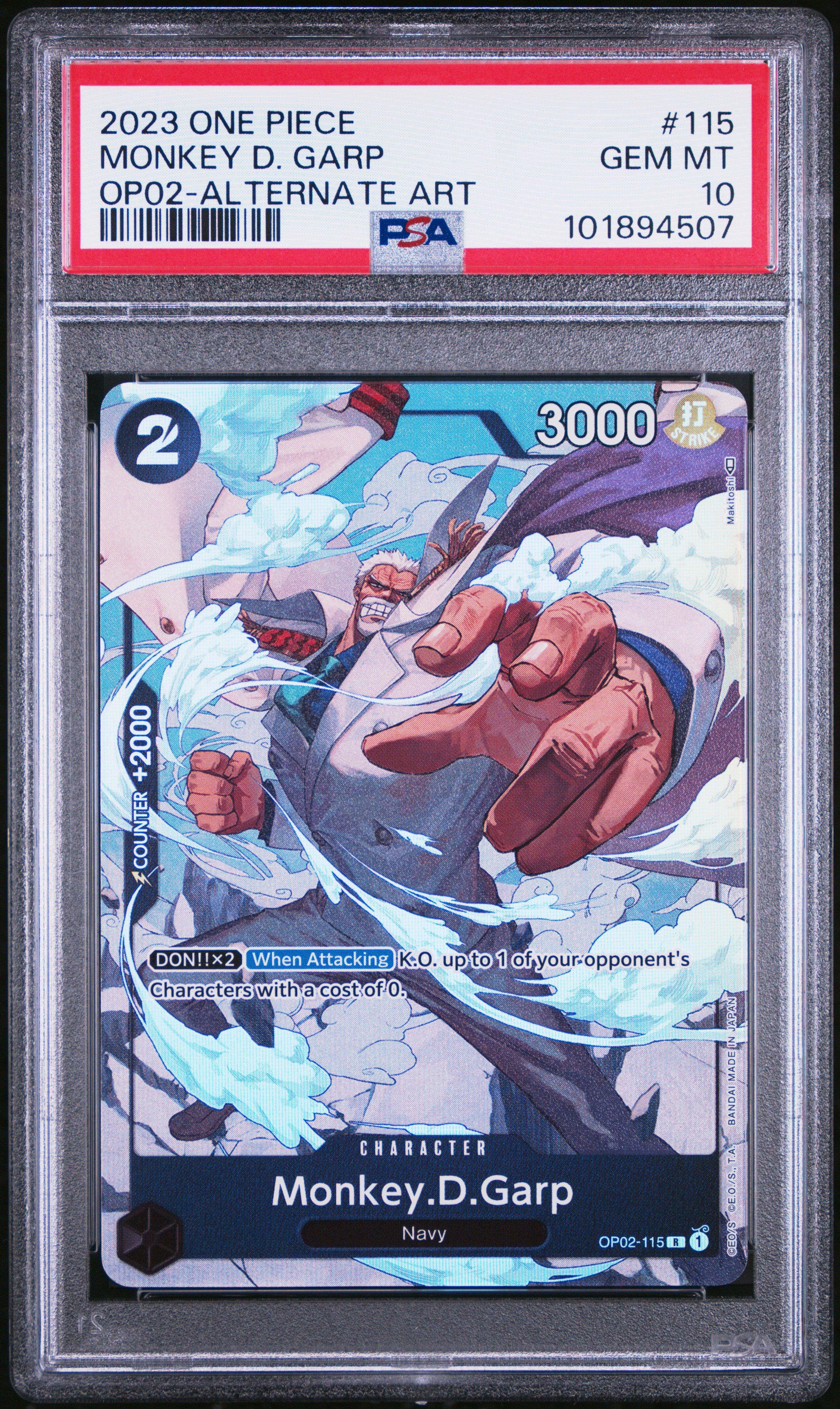 2023 One Piece Op02-paramount War 115 Monkey D. Garp Alternate Art