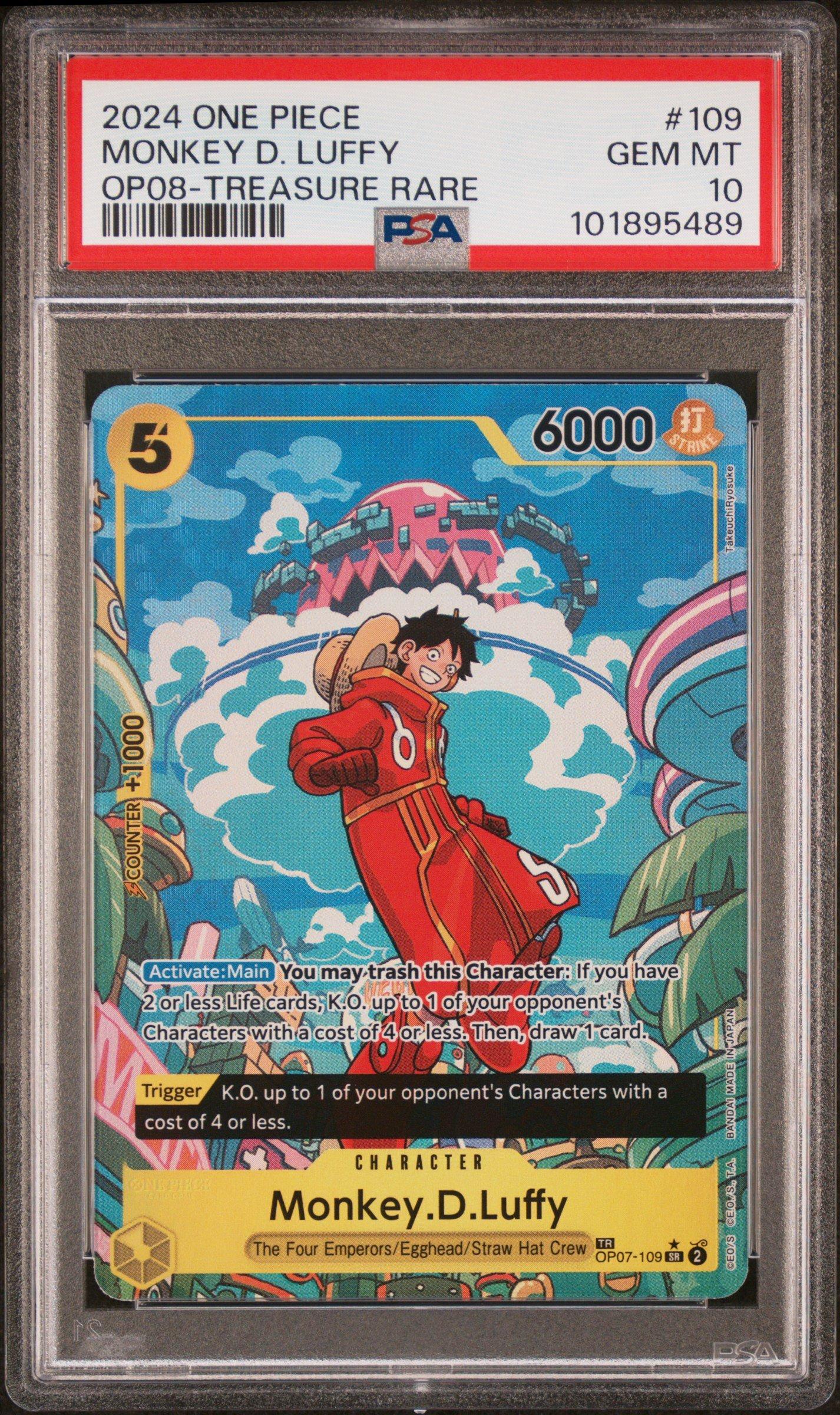 2024 One Piece Op08-two Legends 109 Monkey D. Luffy Treasure Rare