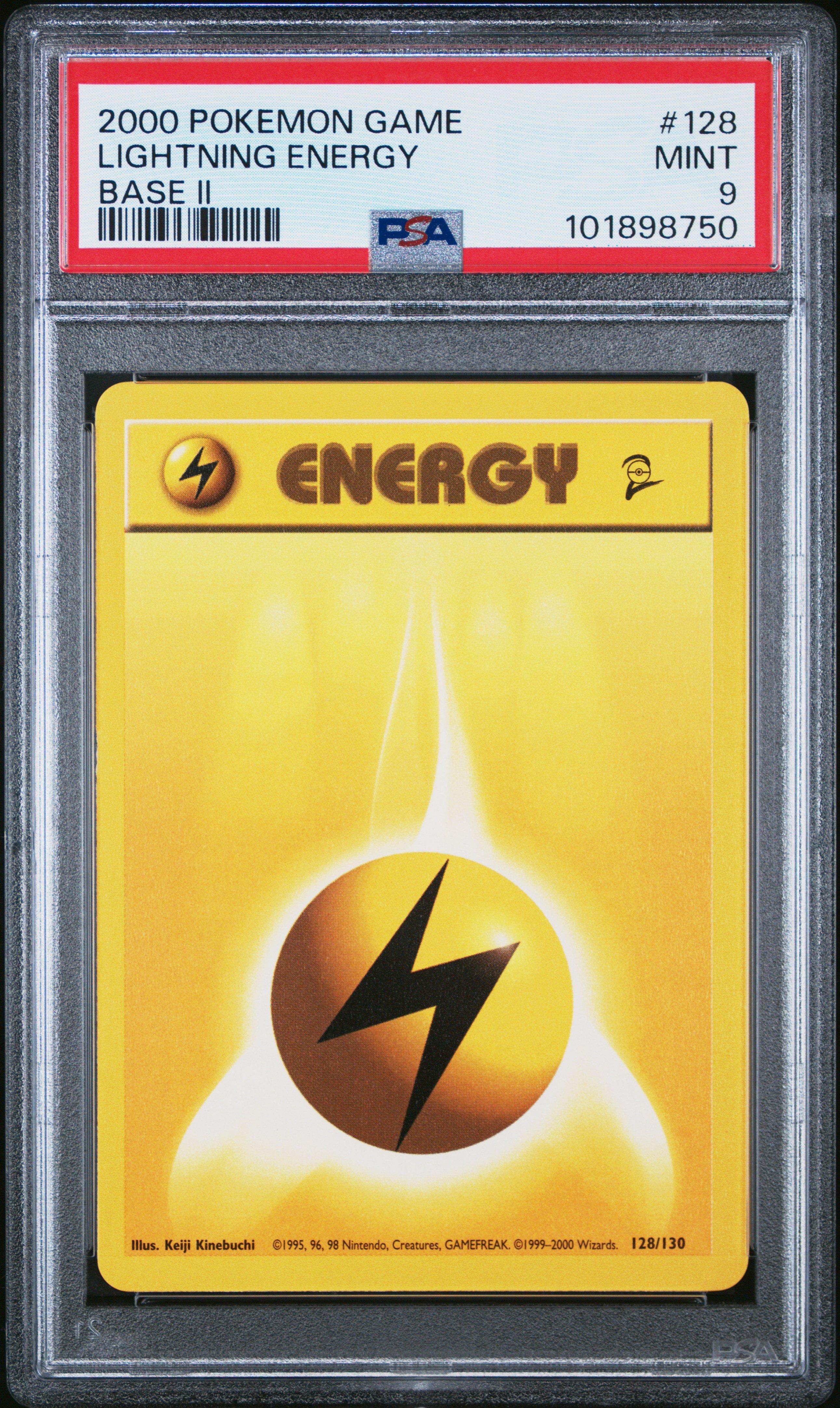 2000 Pokemon Game Base Ii 128 Lightning Energy PSA 9 Graded Card | GameStop