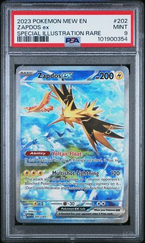 2023 Pokemon Mew En-151 202 Zapdos Ex Special Illustration Rare