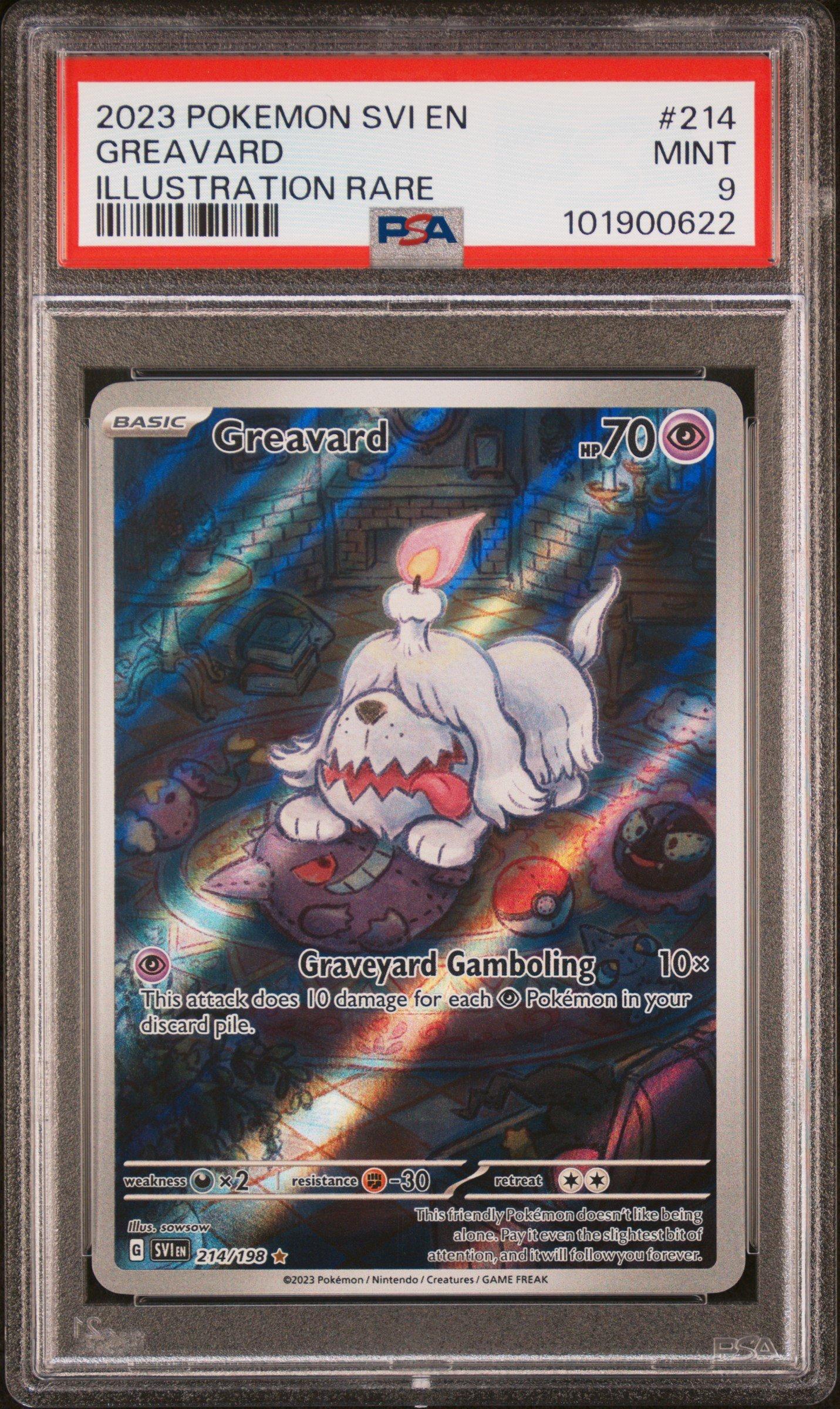 2023 Pokemon Svi En-scarlet & Violet 214 Greavard Illustration