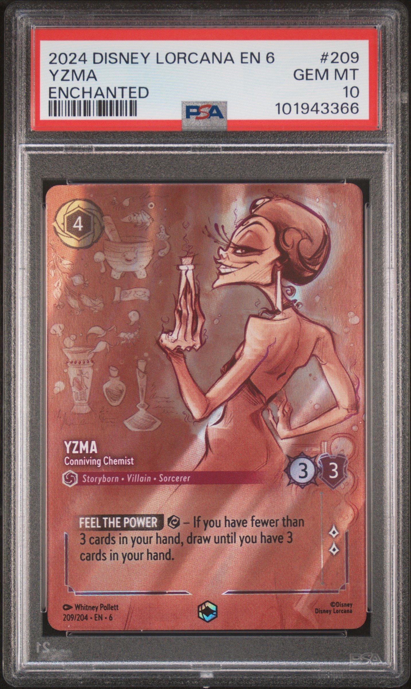 2024 Disney Lorcana En 6-azurite Sea 209 Yzma - Conniving Chemist