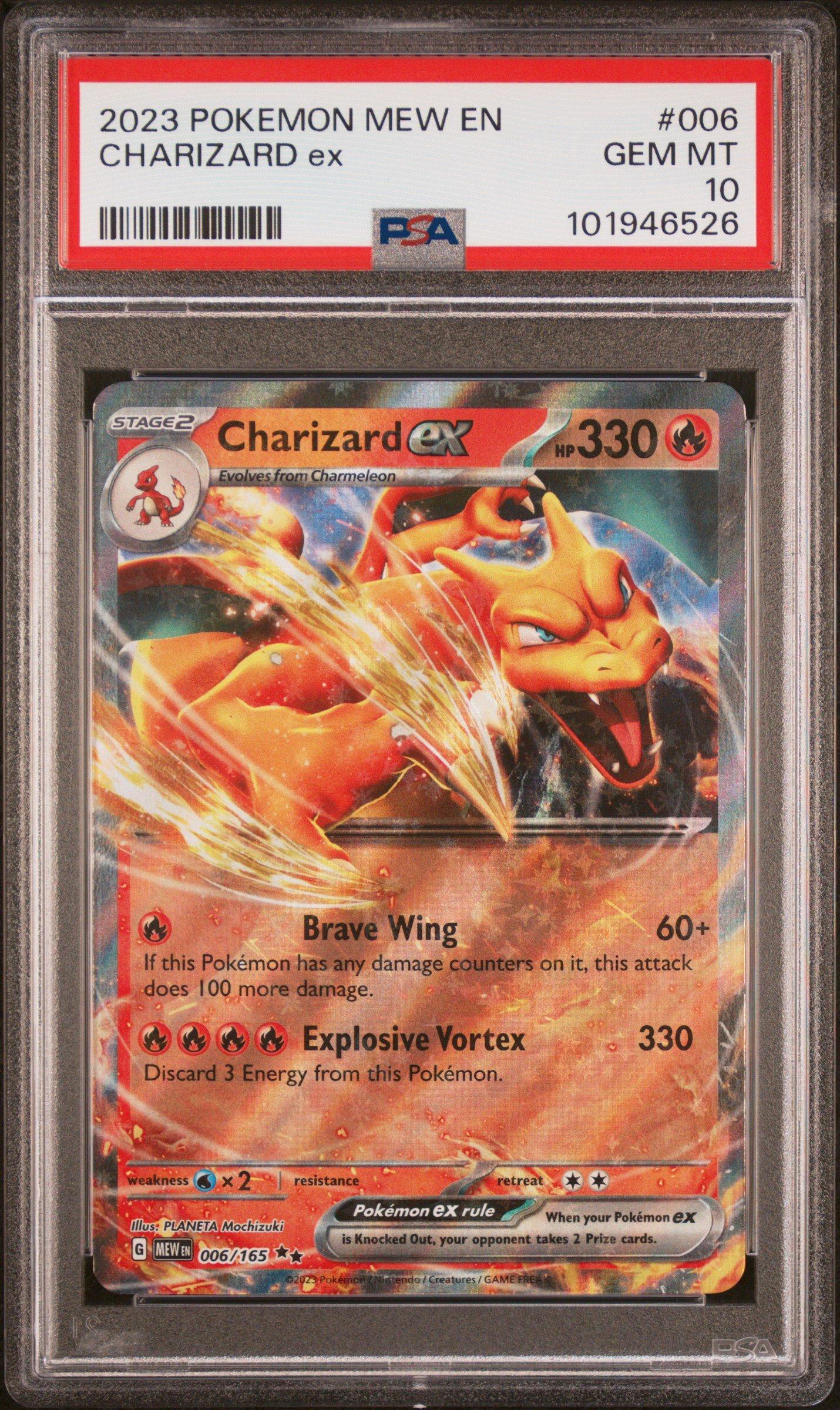 2023 Pokemon Mew En-151 006 Charizard Ex PSA 10 Graded Card | GameStop
