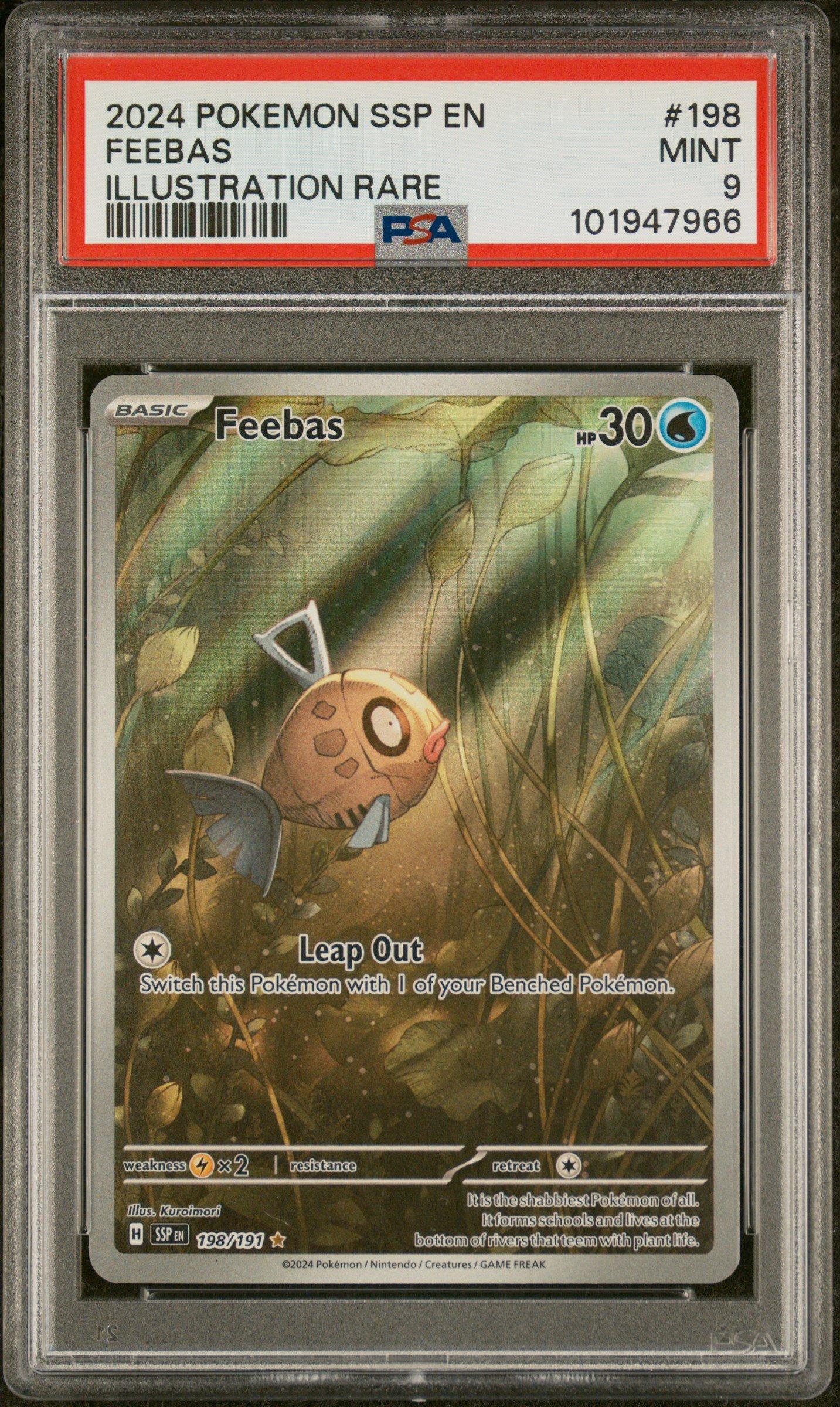 puts×espy 原画 レア 2024 Pokemon Ssp En-surging Sparks 198 Feebas Illustration Rare