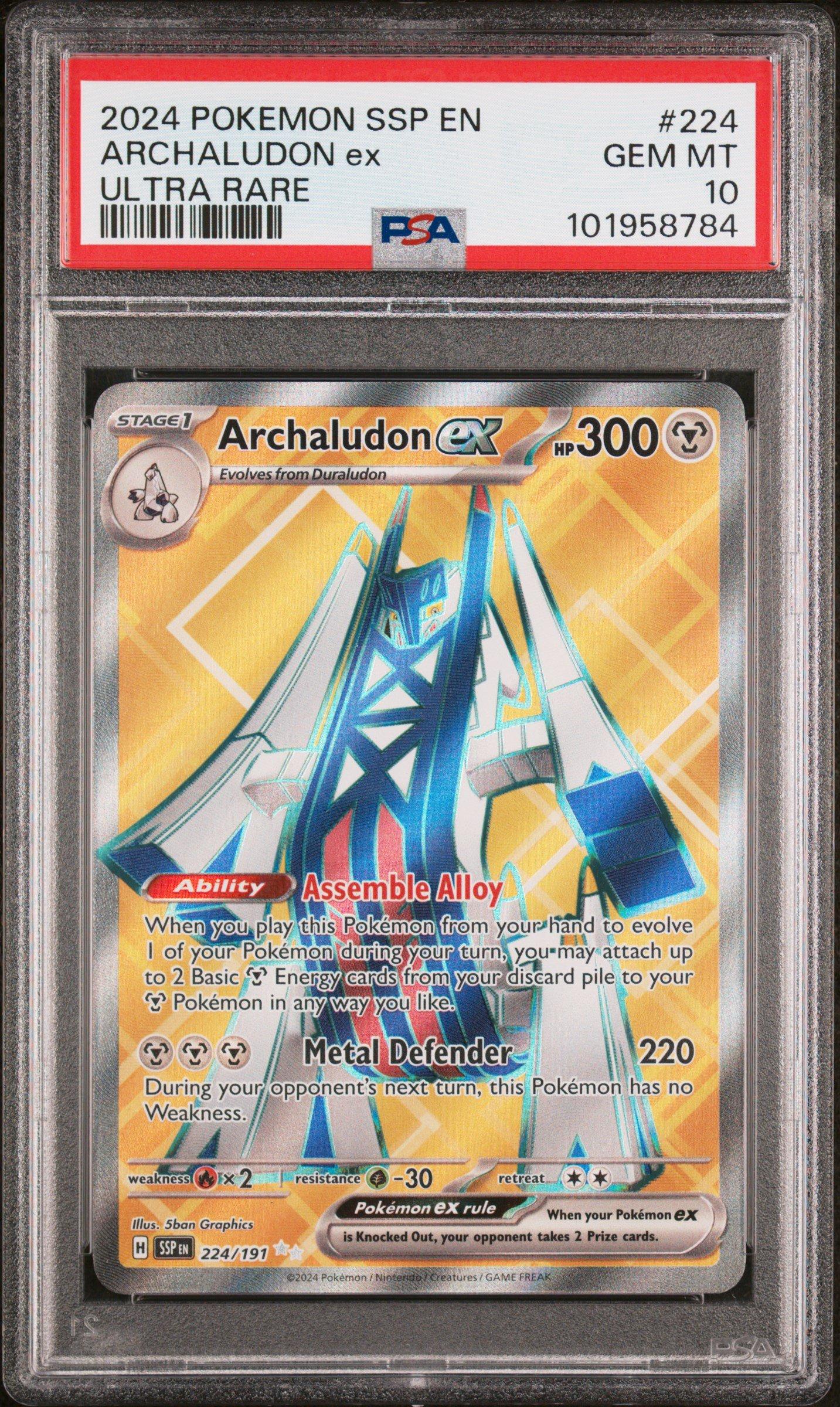 2024 Pokemon Ssp En-surging Sparks 224 Archaludon Ex Ultra Rare