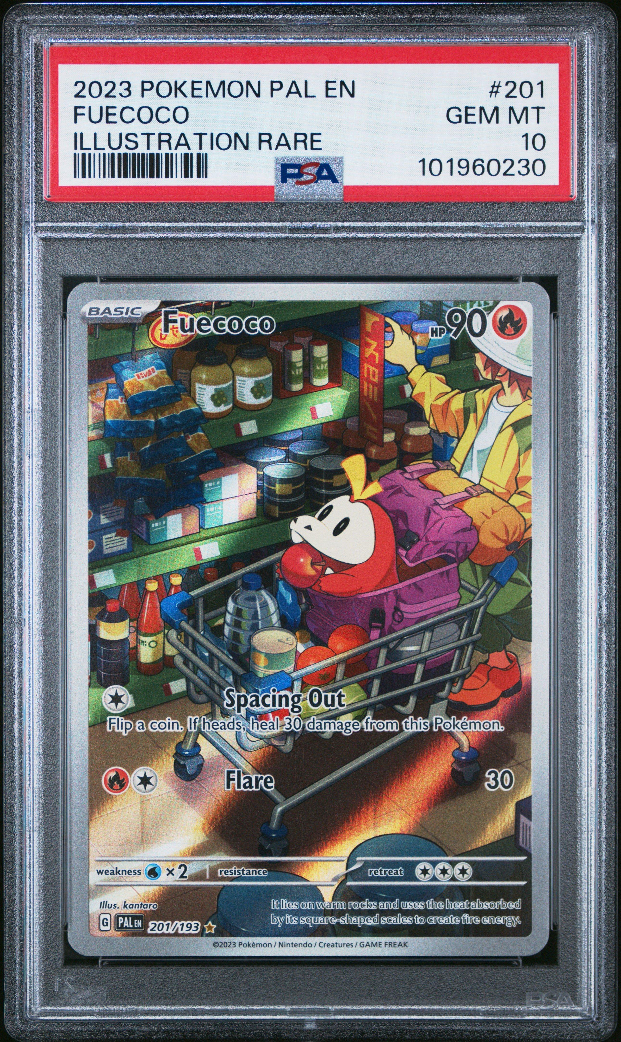 2023 Pokemon Pal En-paldea Evolved 201 Fuecoco Illustration Rare