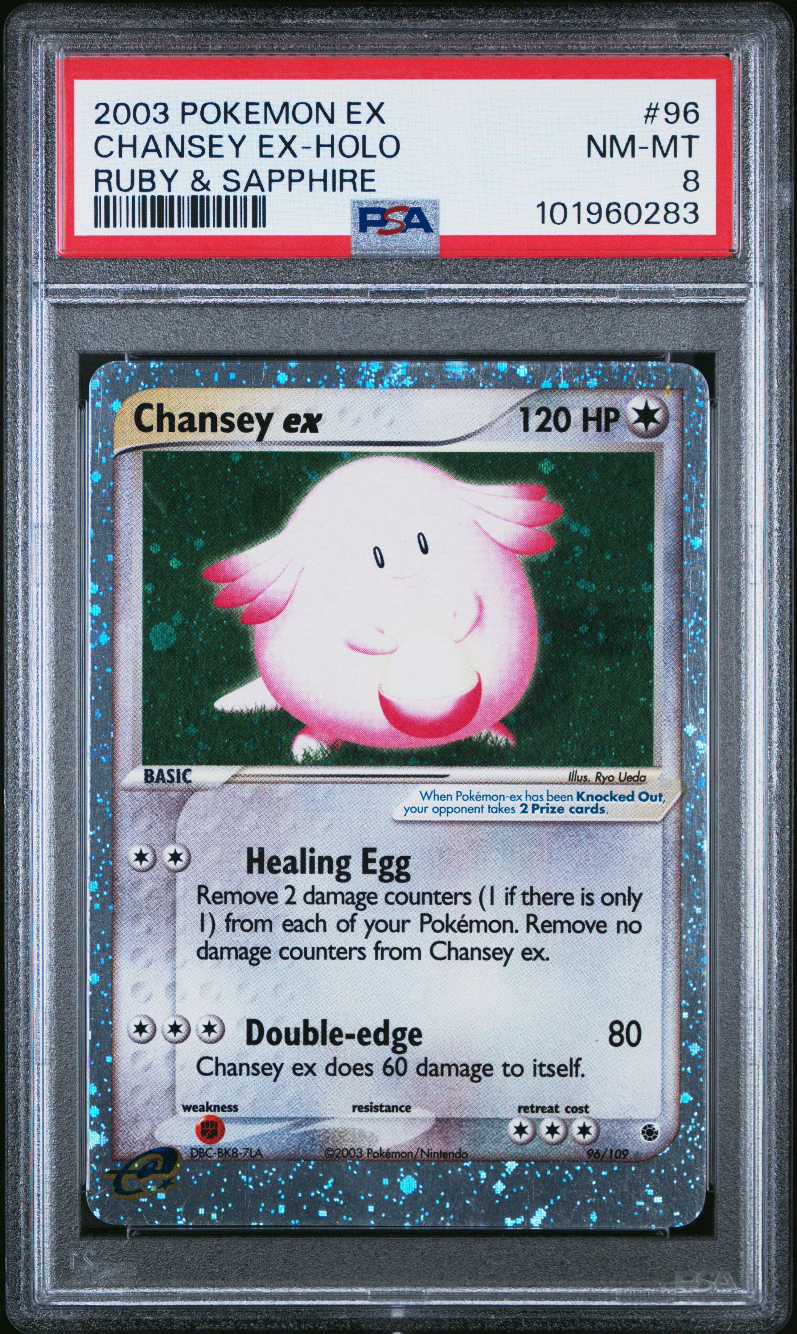 2003 Pokemon Ex Ruby & Sapphire 96 Chansey Ex-holo PSA
