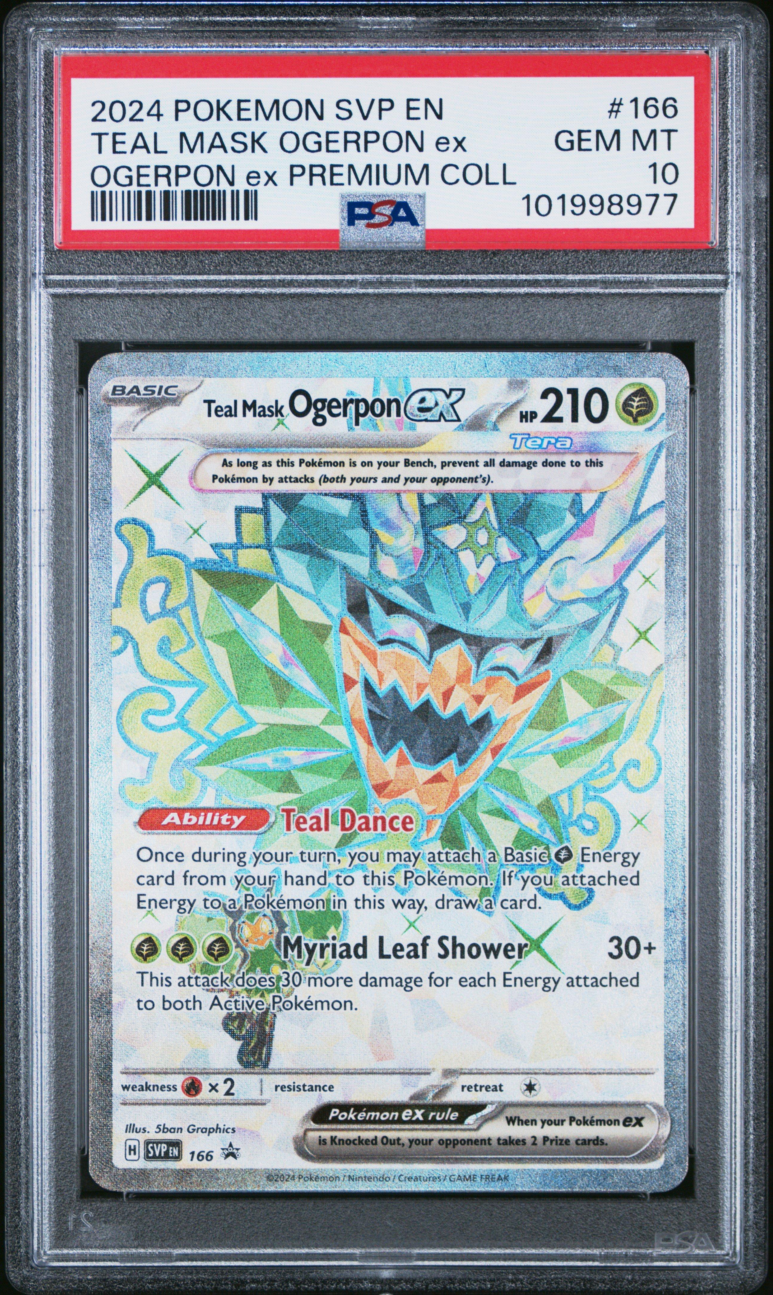 ogerpon pokemon card 2024 Pokemon Twilight Masquerade Hyper Rare Teal Mask Ogerpon Ex #221 –  Mr.Ru's TCG main image 0