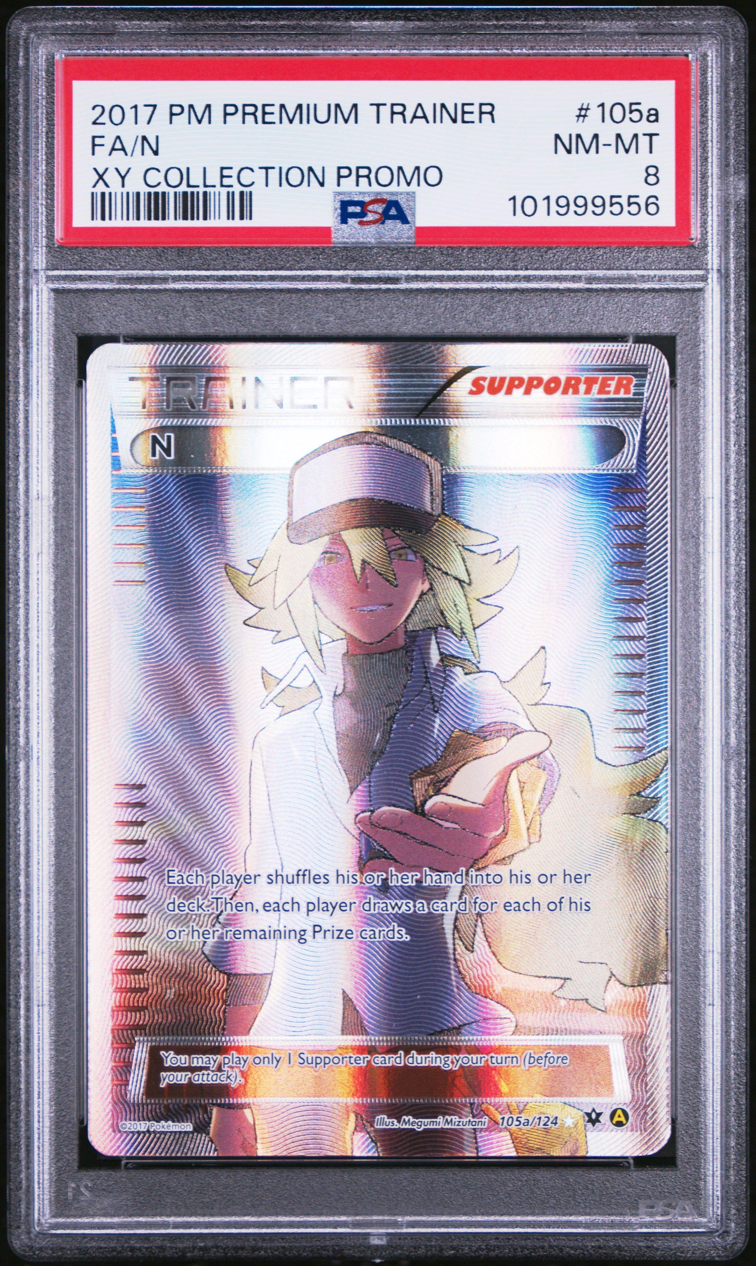 2017 Pokemon Premium Trainer Xy Collection Promo 105a Full Art/n PSA 8