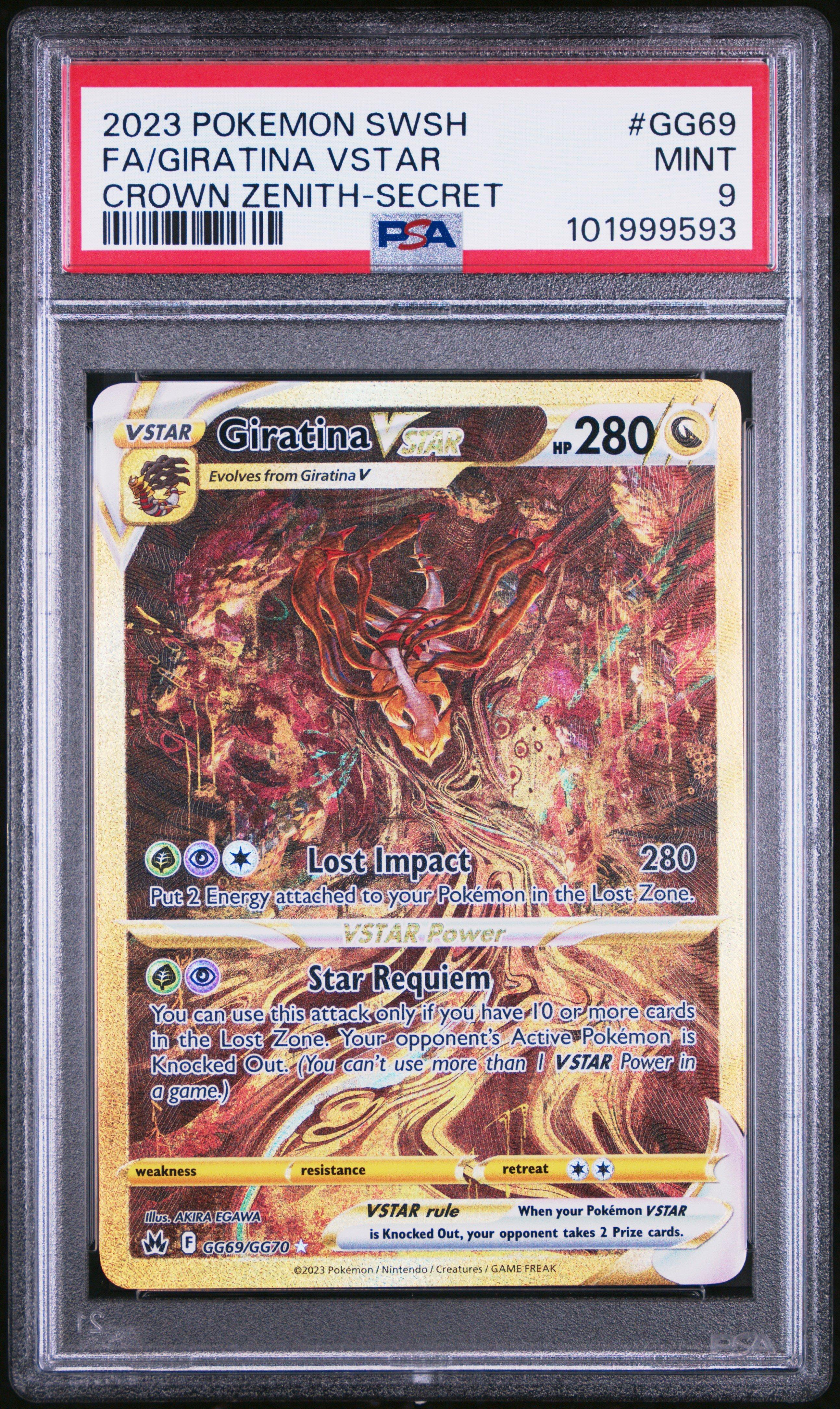 2023 Pokemon Sword And Shield Crown Zenith Gg69 Full Art
