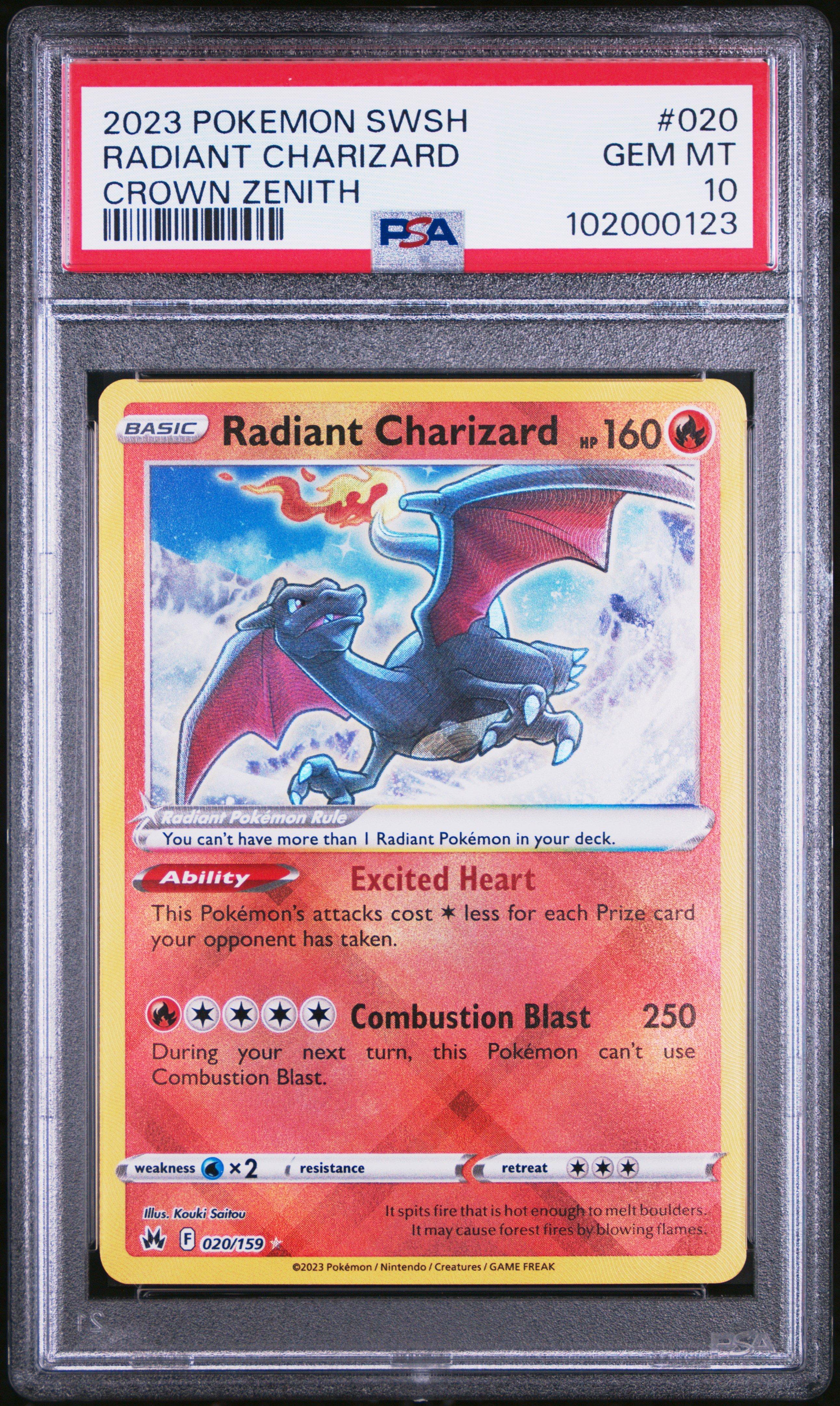 2023 Pokemon Sword And Shield Crown Zenith 020 Radiant Charizard