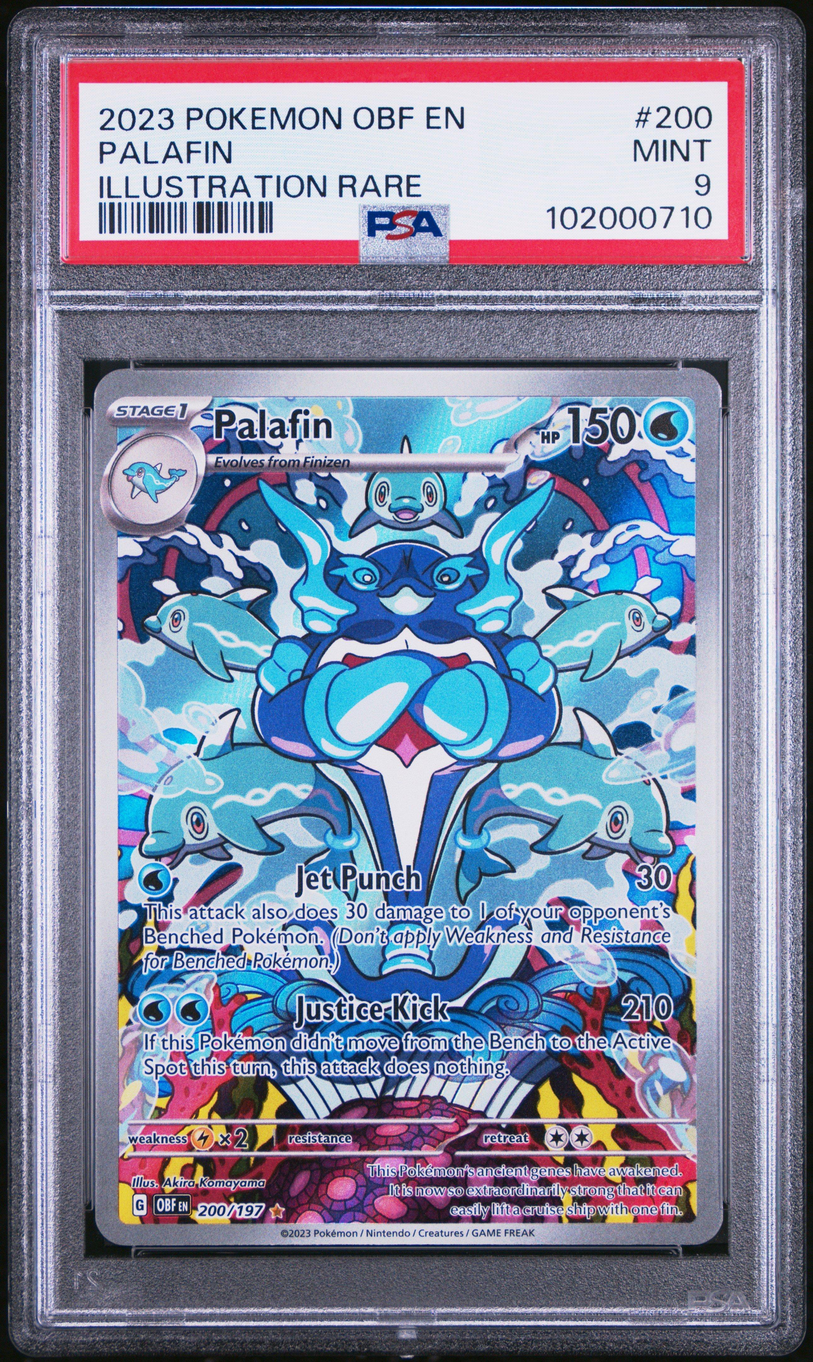 2023 Pokemon Obf En-obsidian Flames 200 Palafin Illustration Rare PSA