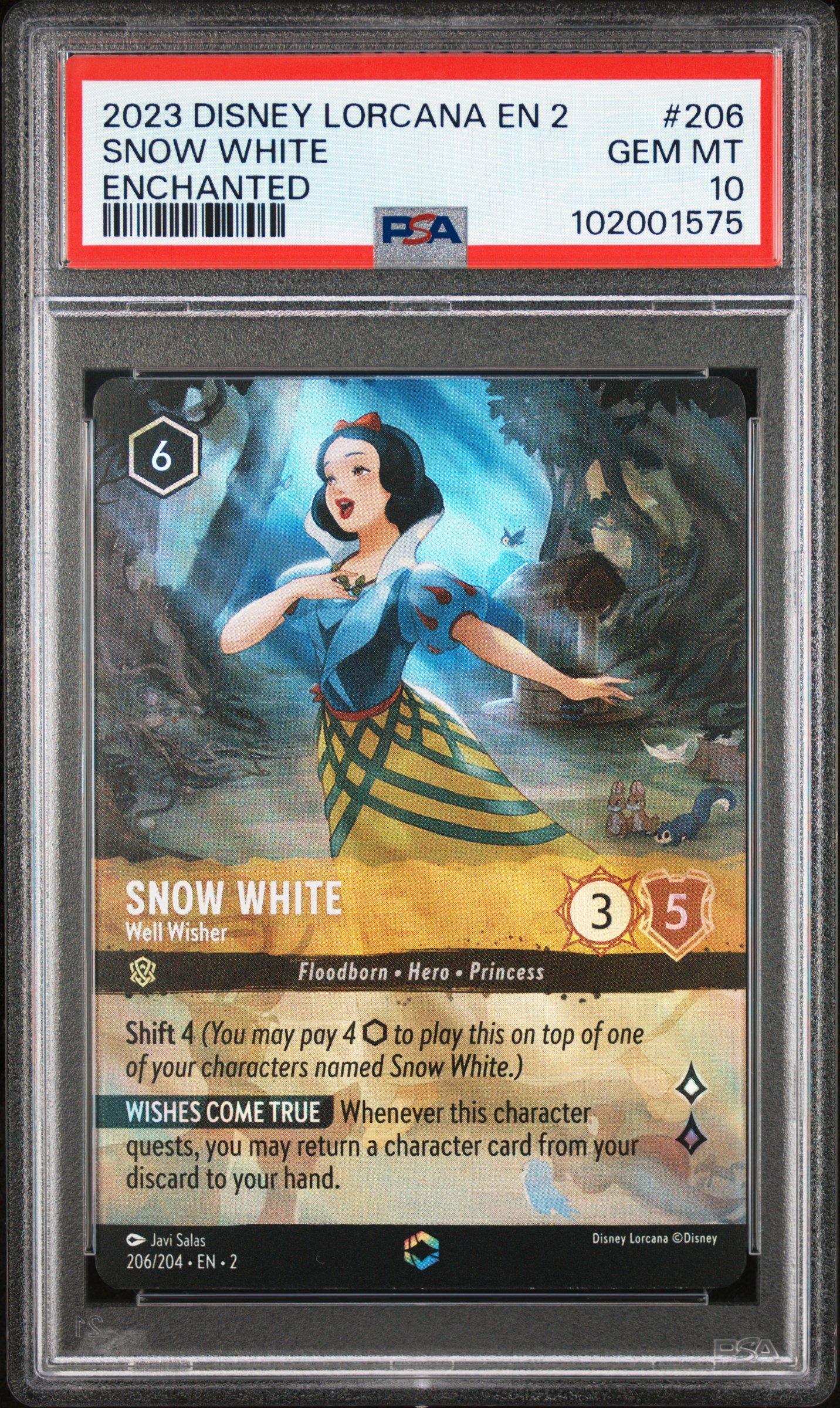 2023 Disney Lorcana En 2-rise Of The Floodborn 206 Snow White
