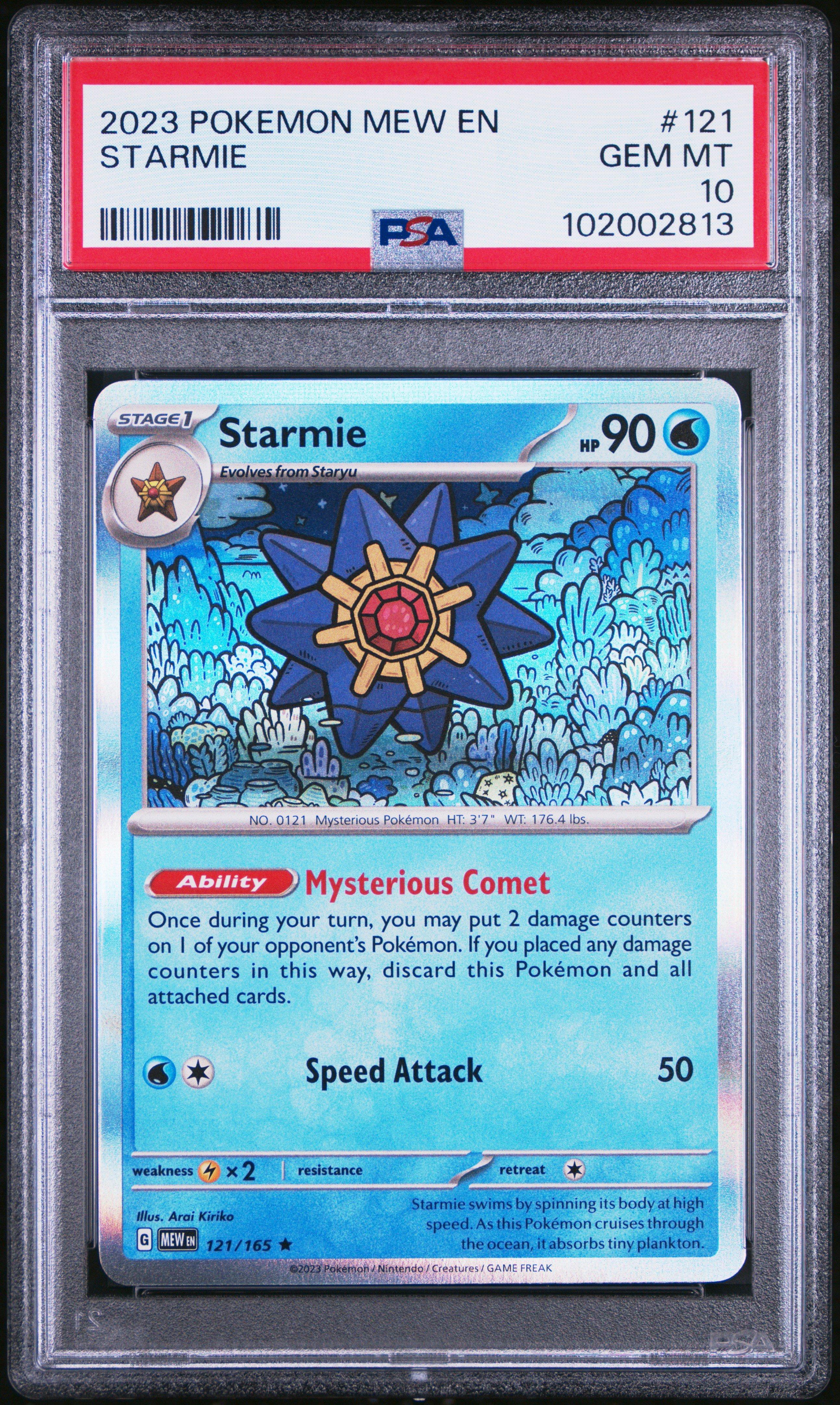 2023 Pokemon Mew En-151 121 Starmie PSA