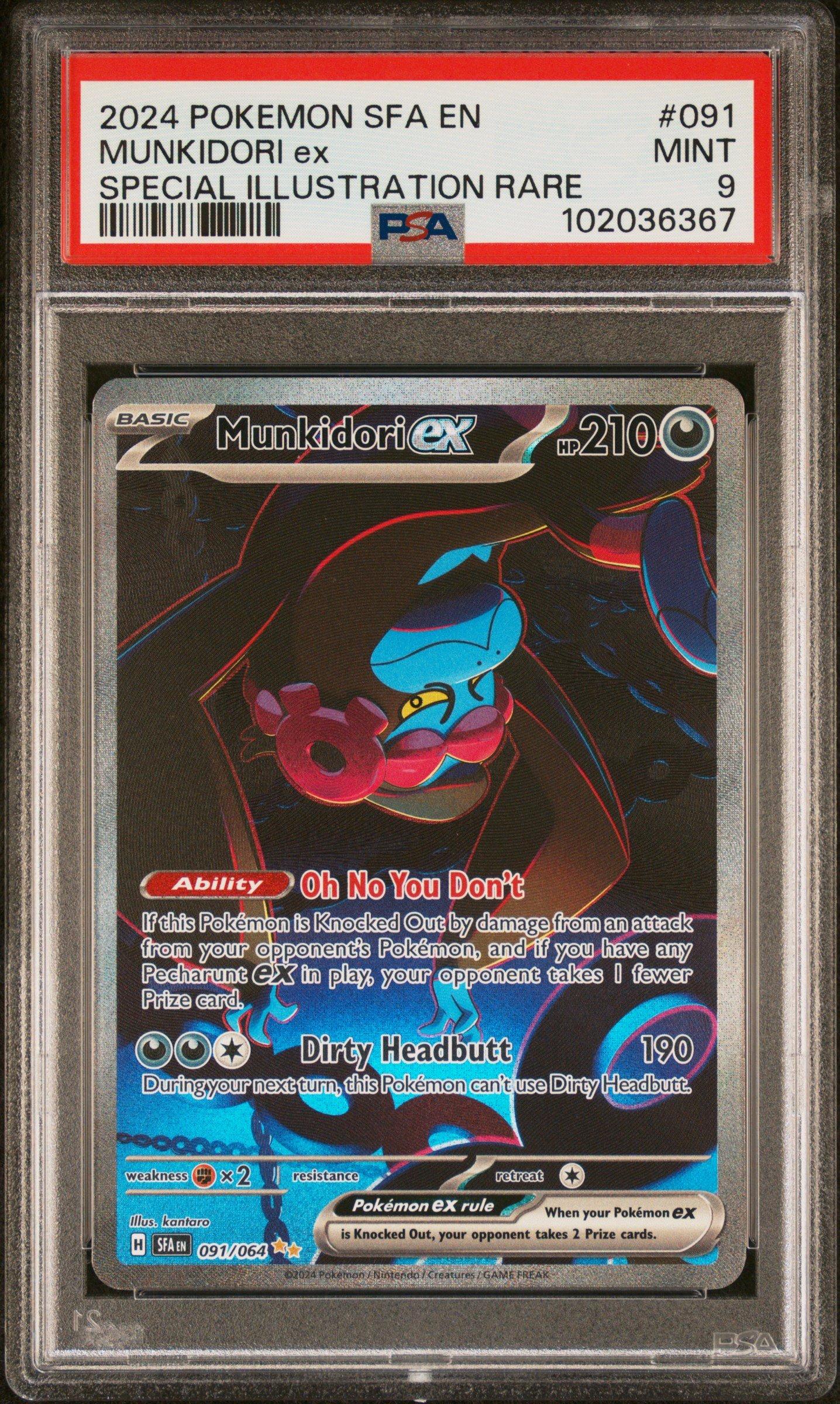 2024 Pokemon Sfa En-shrouded Fable 091 Munkidori Ex Special