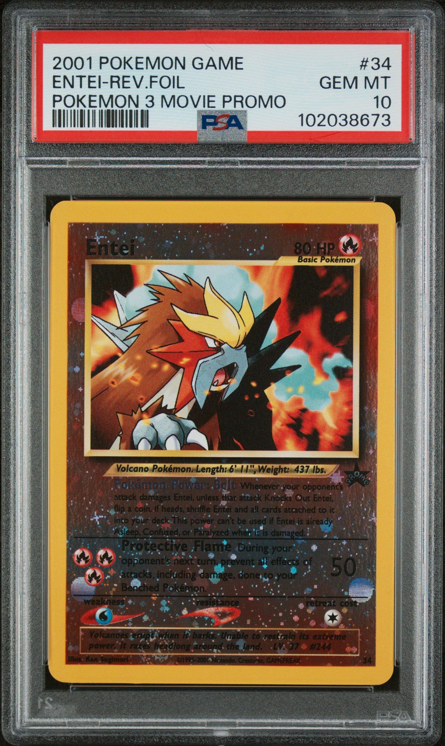 movie promo pokemon cards Ancient Mew 2000 Pokmon PSA 8  Kollector's Nest If heads 2001 Pokemon Game Movie 34