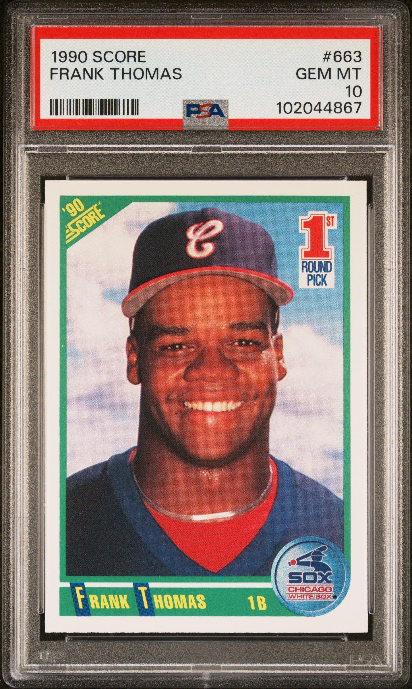 1990 Score 663 Frank Thomas PSA 10